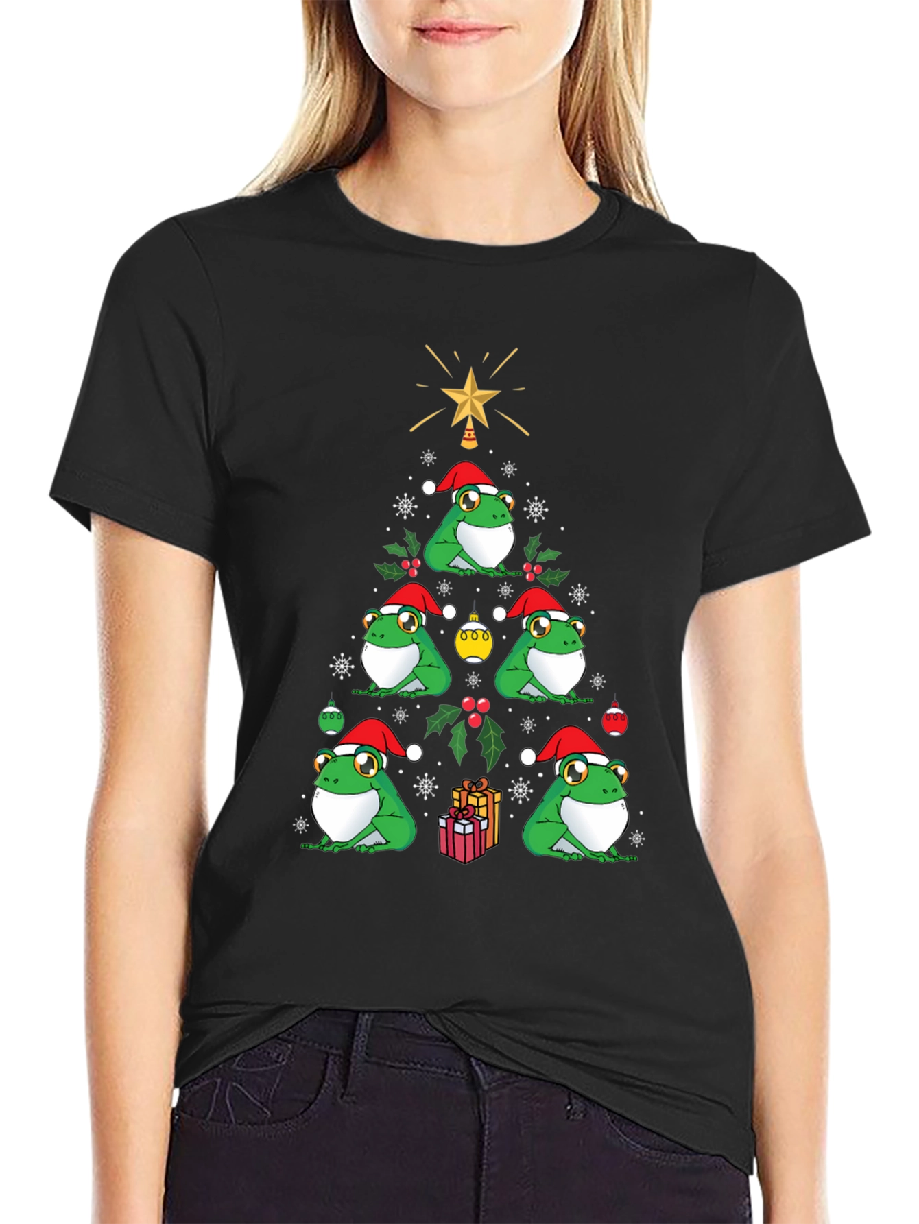 Christmas Frog Tree T-Shirt