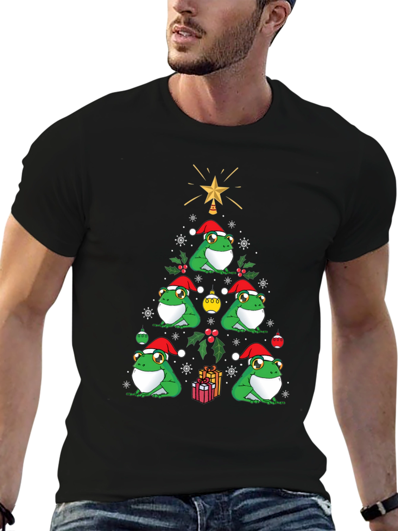 Christmas Frog Tree T-Shirt