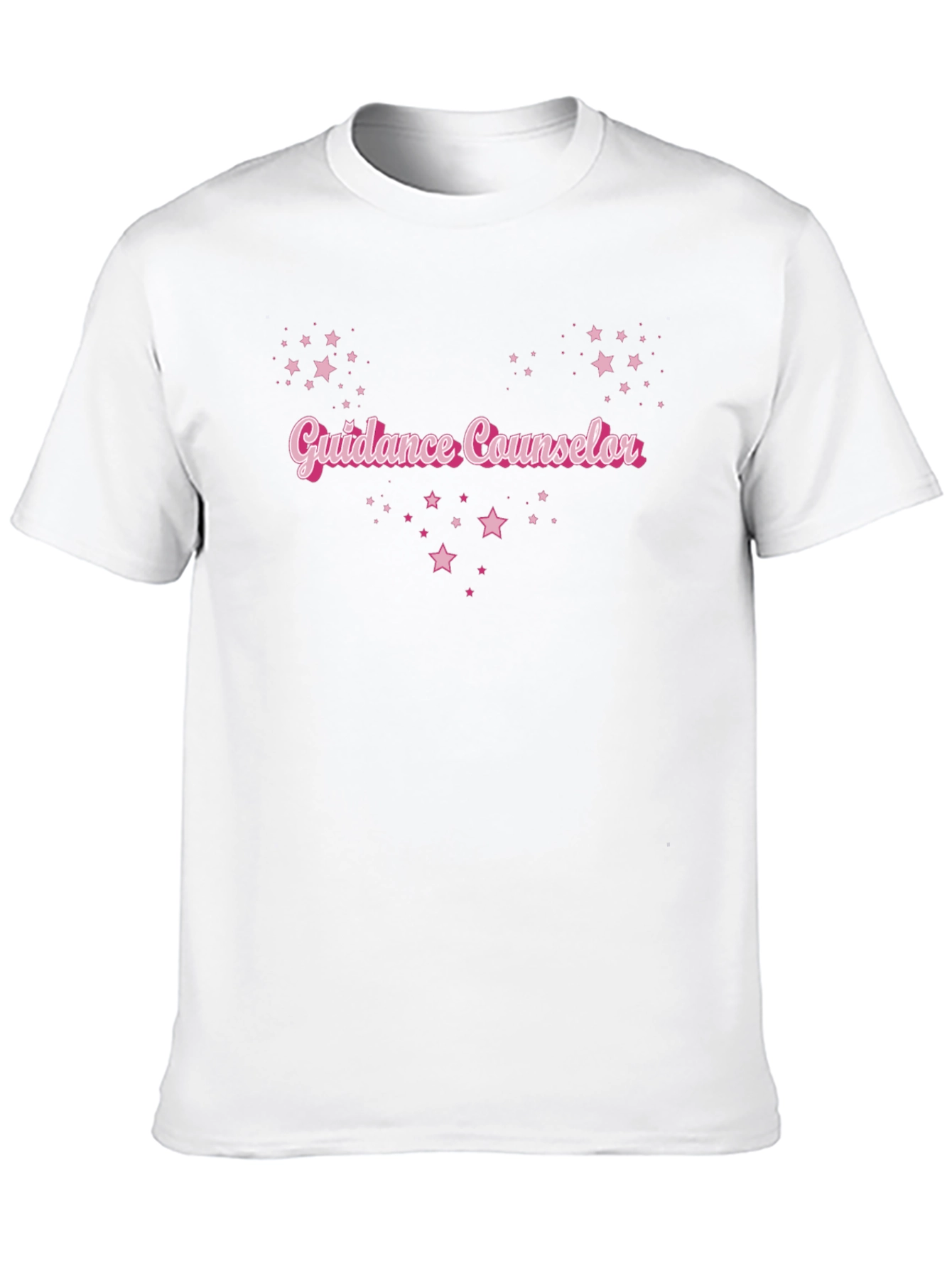 Guidance Counselor Star Graphic Black T-Shirt