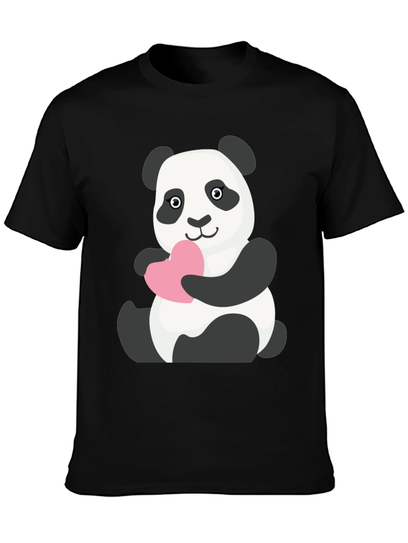Cute Panda Holding Heart T-Shirt