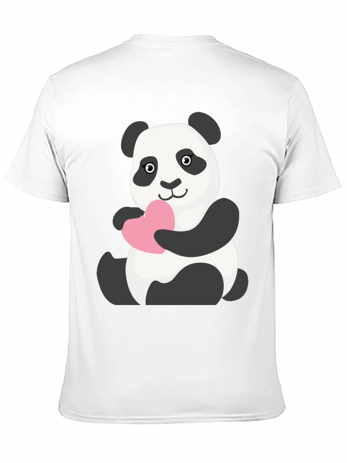 Cute Panda Holding Heart T-Shirt