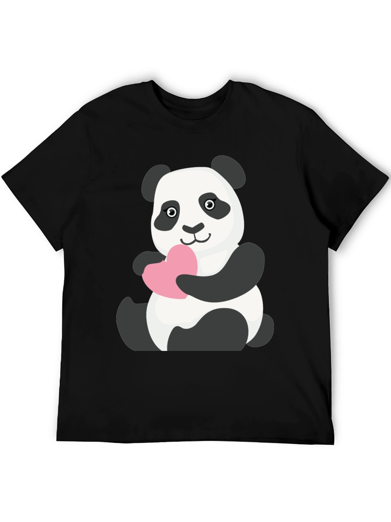 Cute Panda Holding Heart T-Shirt