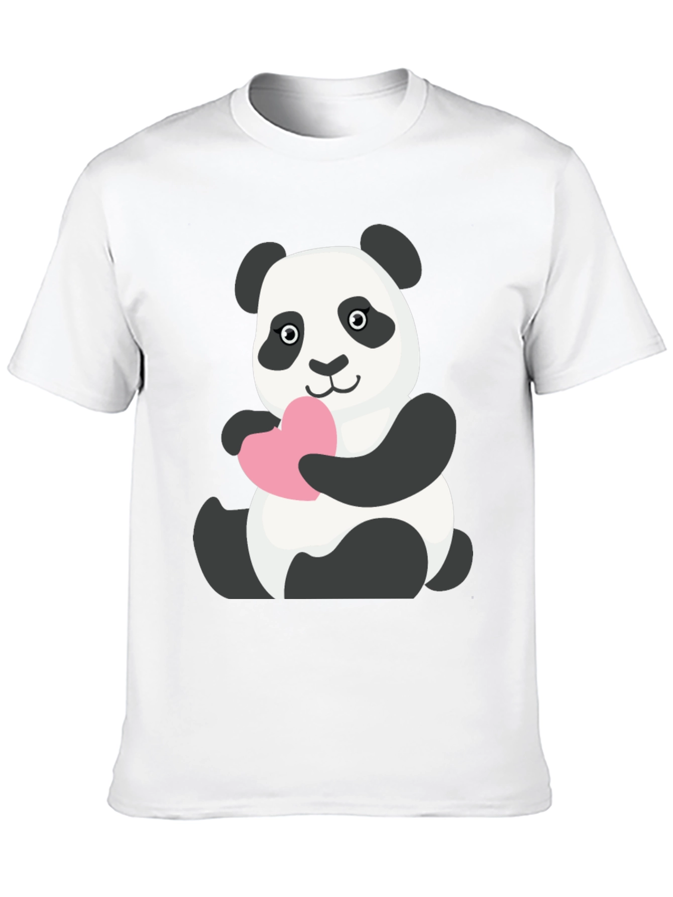 Cute Panda Holding Heart T-Shirt