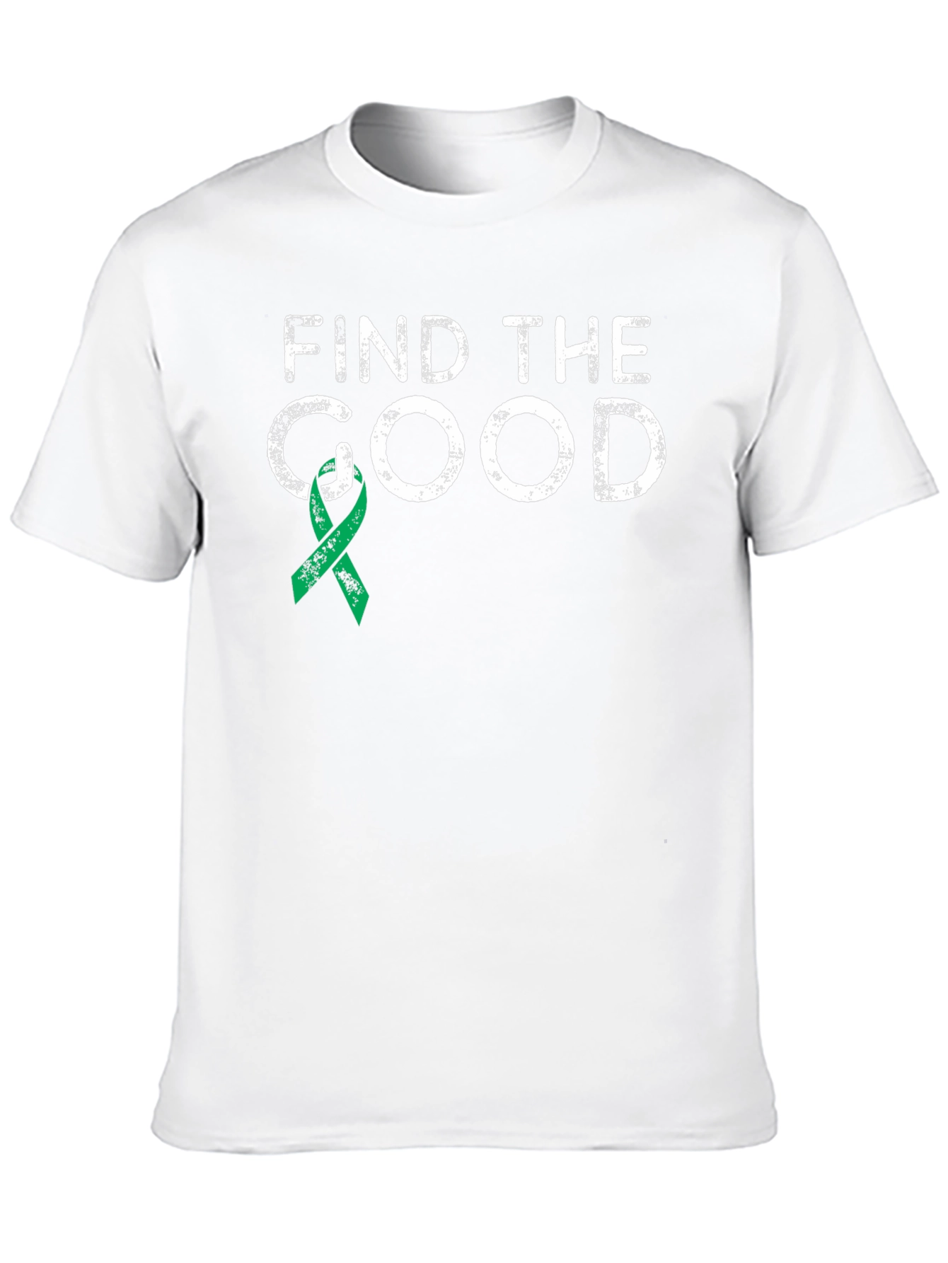 Find The Good T-Shirt Mental Health Green Ribbon
