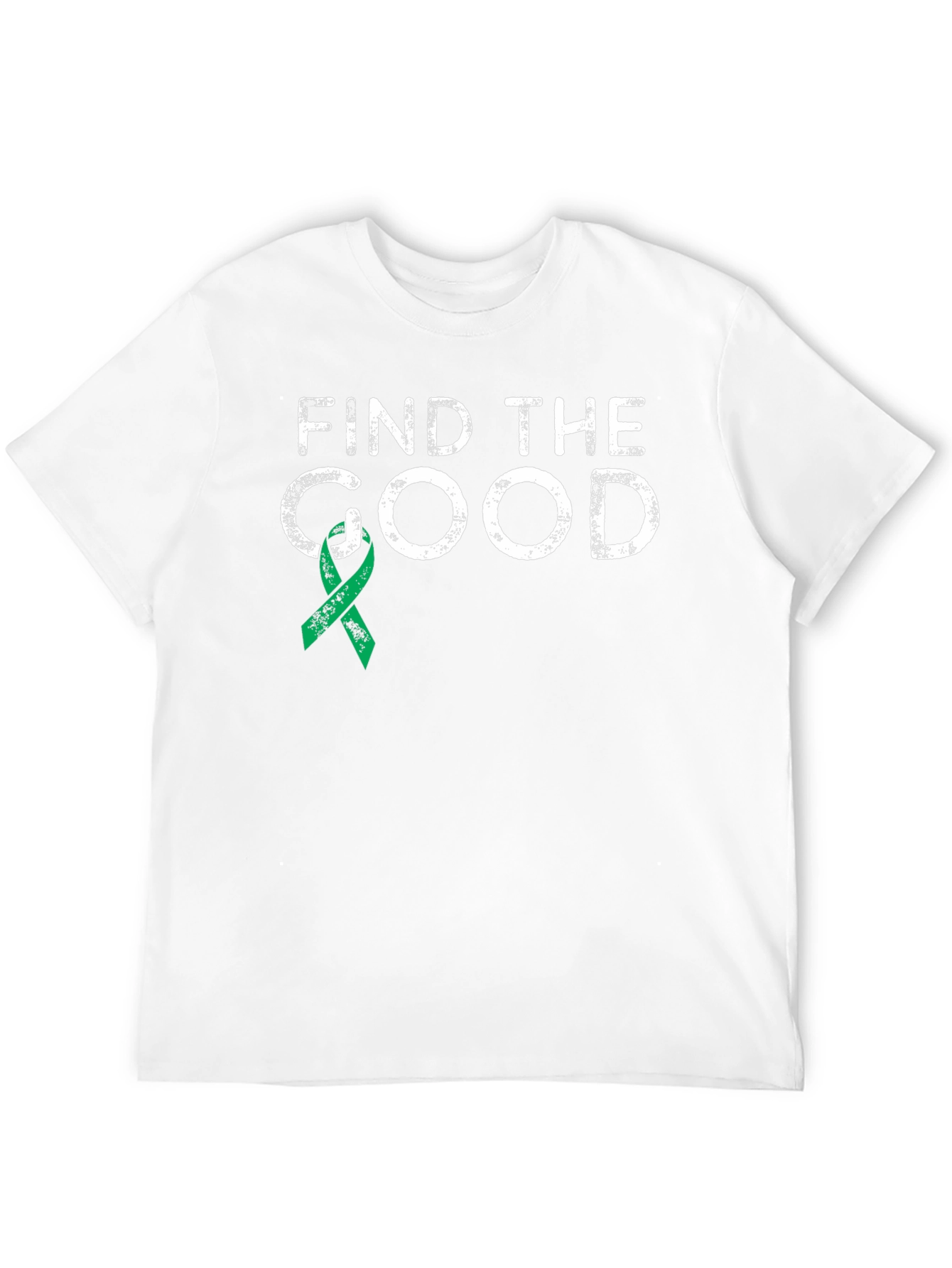 Find The Good T-Shirt Mental Health Green Ribbon