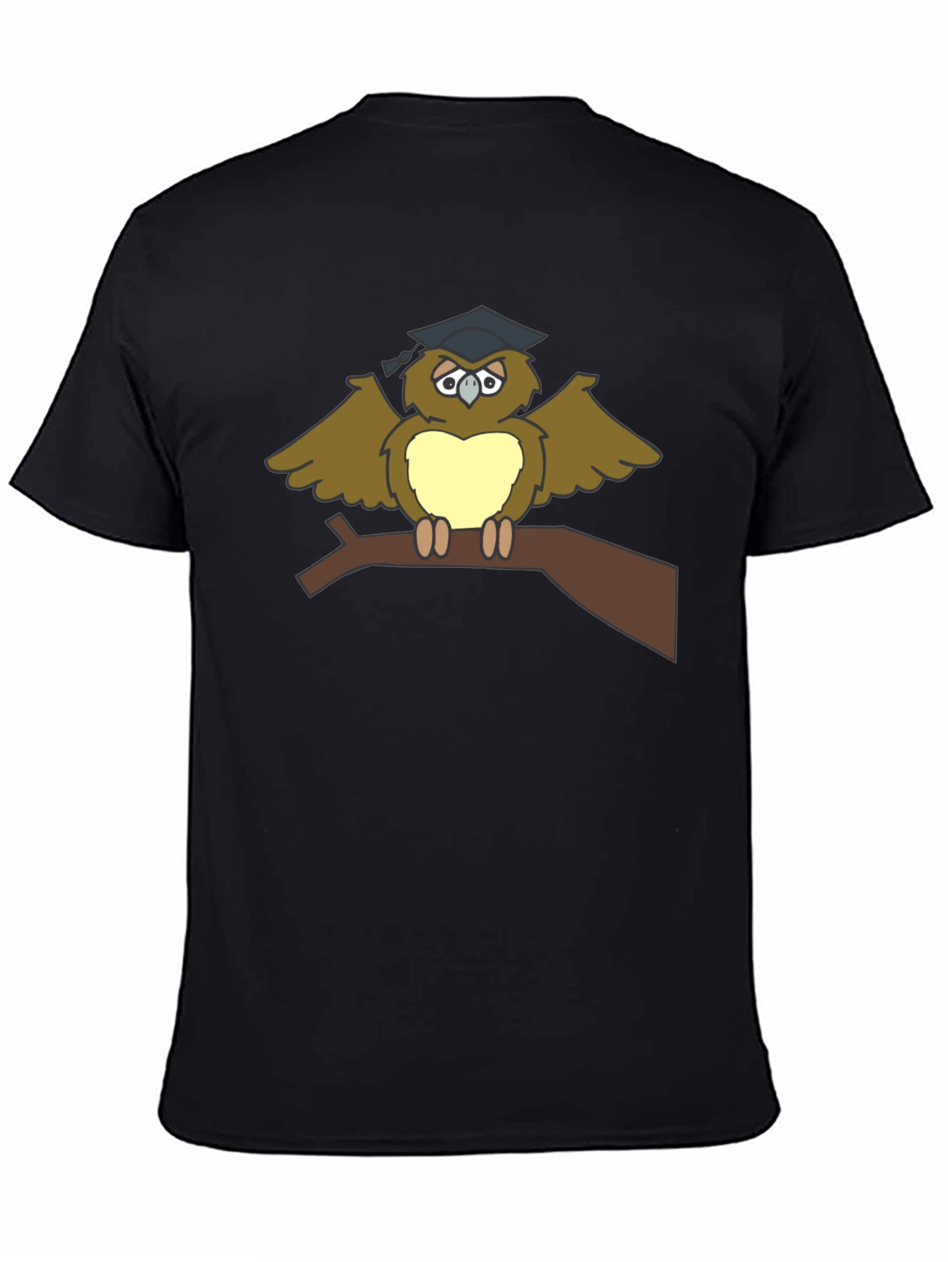 Graduation Owl T-Shirt - Funny Cartoon Bird Tee