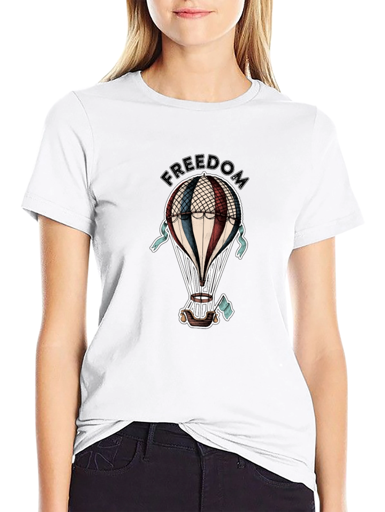 Freedom Hot Air Balloon Graphic Tee