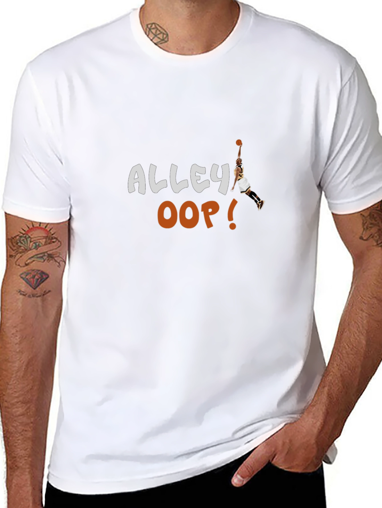 Alley Oop Graphic Tee - Basketball Design