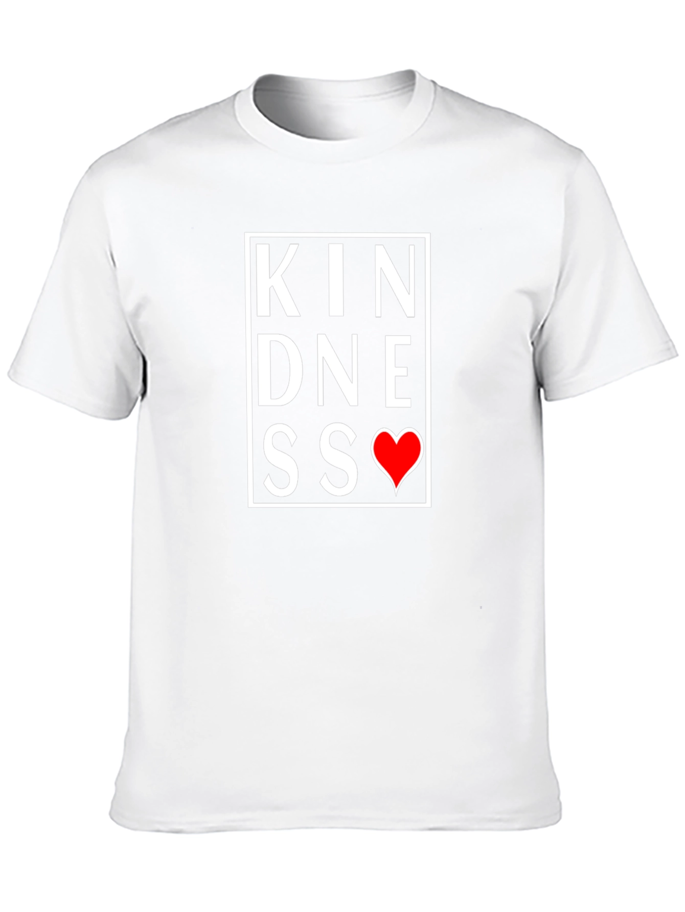 Kindness Heart Graphic Tee - Black Casual Shirt