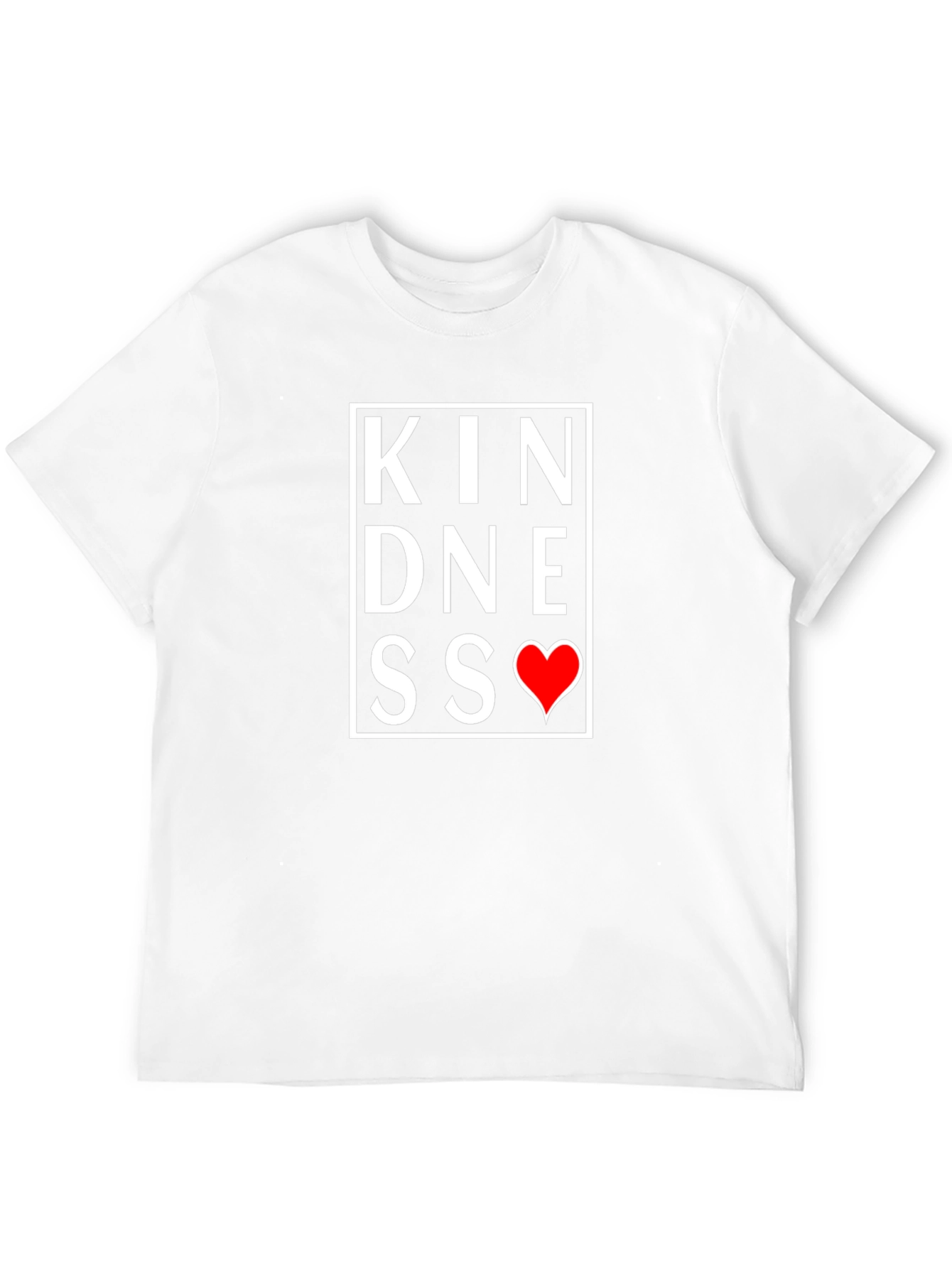 Kindness Heart Graphic Tee - Black Casual Shirt