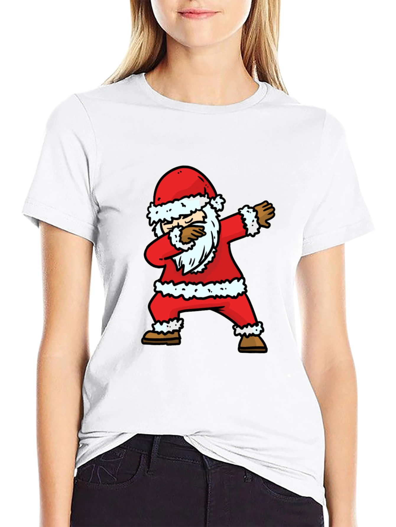Dabbing Santa Christmas T-Shirt - Holiday Fun!