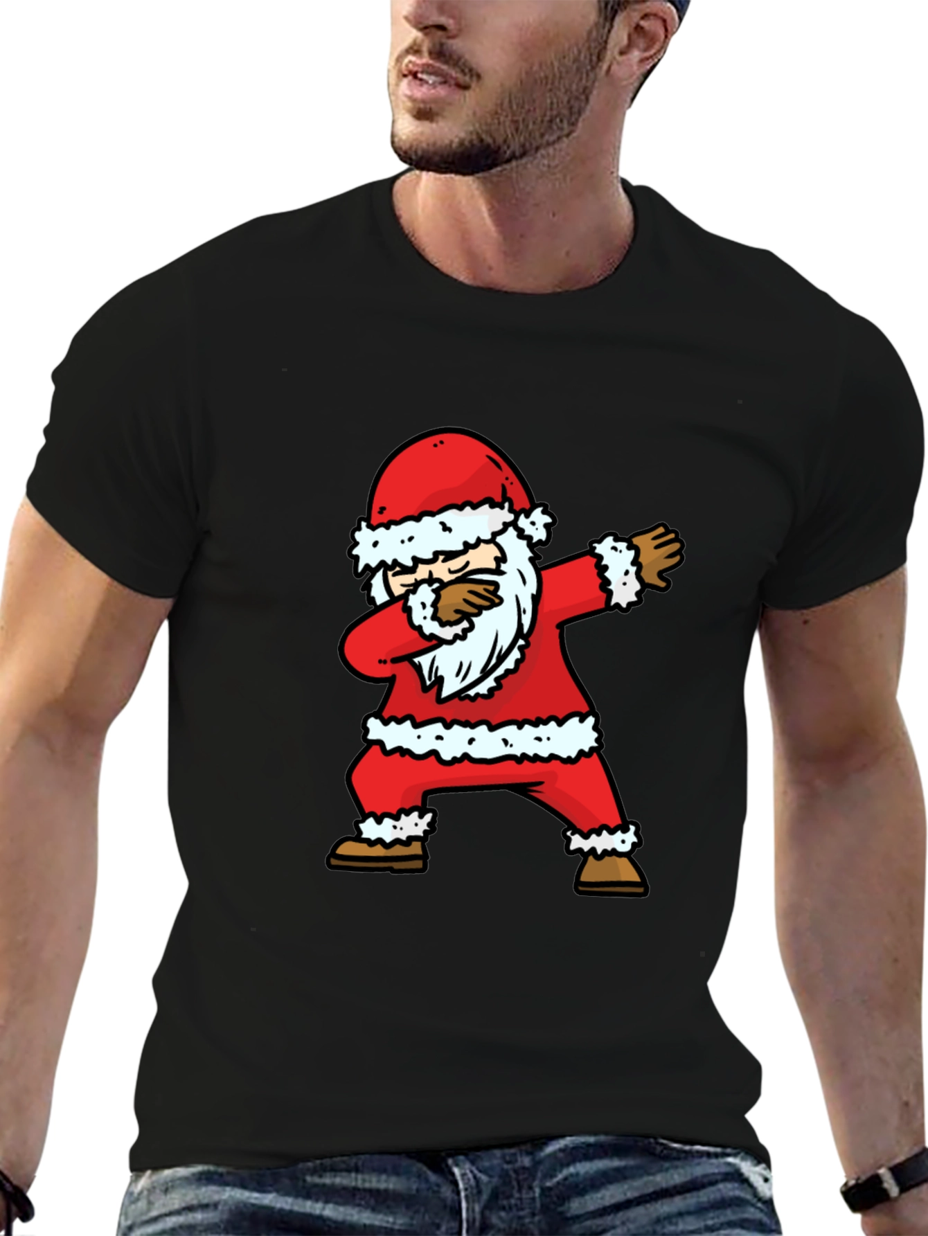Dabbing Santa Christmas T-Shirt - Holiday Fun!