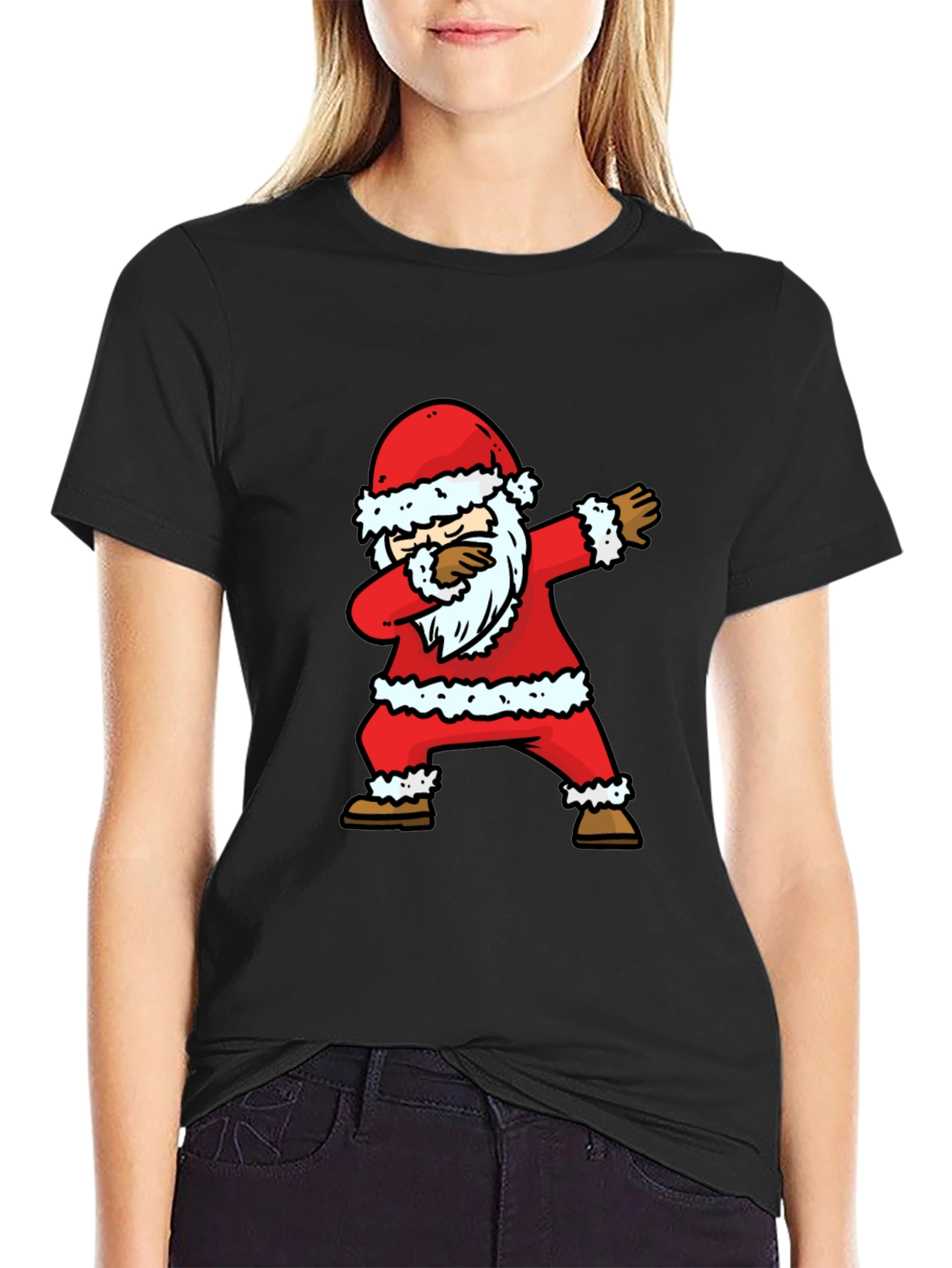 Dabbing Santa Christmas T-Shirt - Holiday Fun!