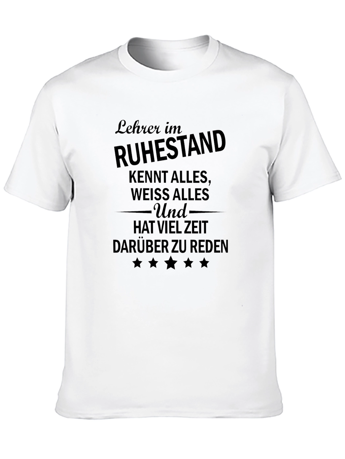 Retired Teacher T-Shirt - Ruhestand Design