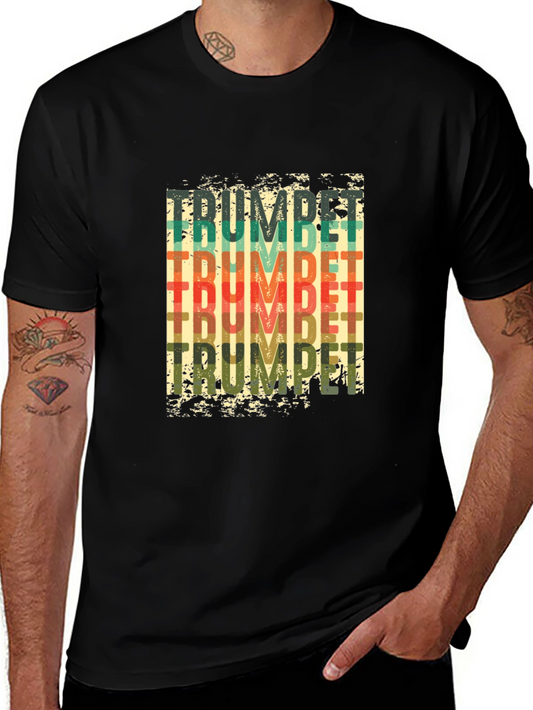 Vintage Trumpet T-Shirt - Retro Band Music Tee