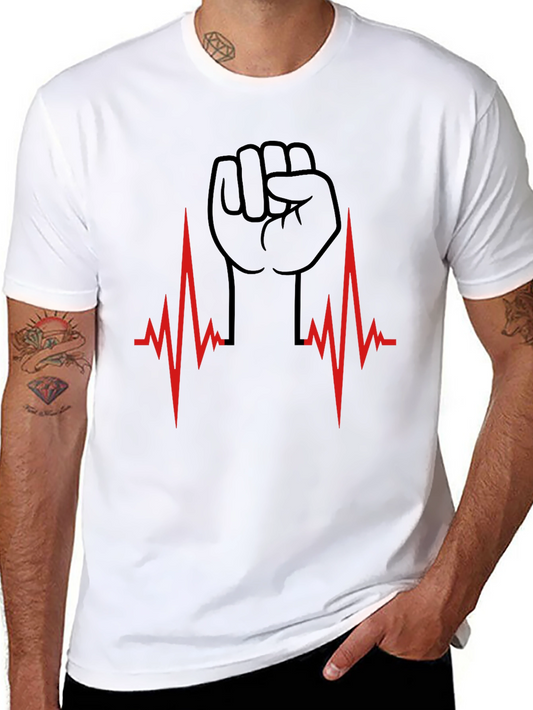 Heartbeat Fist Graphic T-Shirt