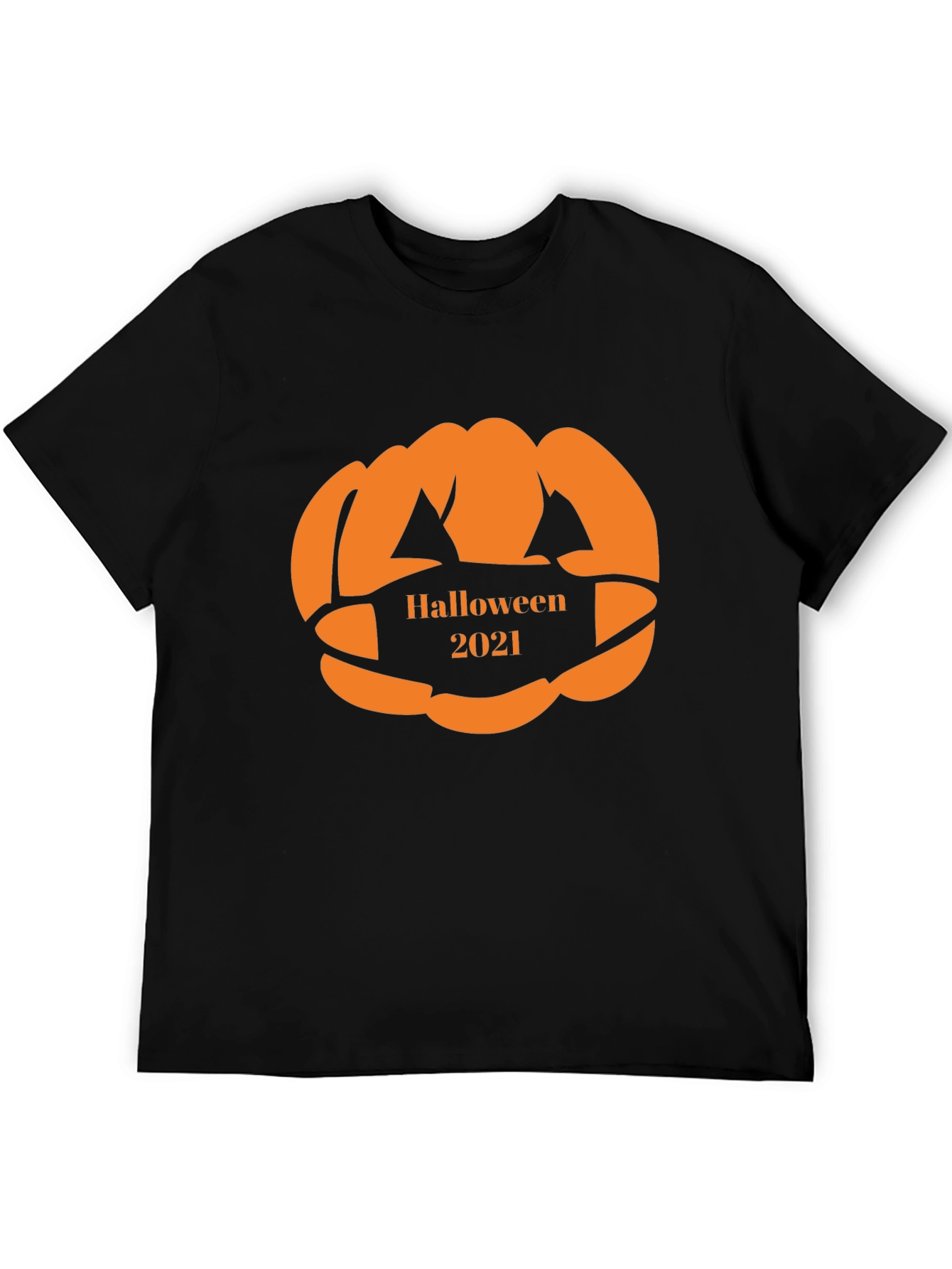 Halloween 2021 Pumpkin Face Mask T-Shirt