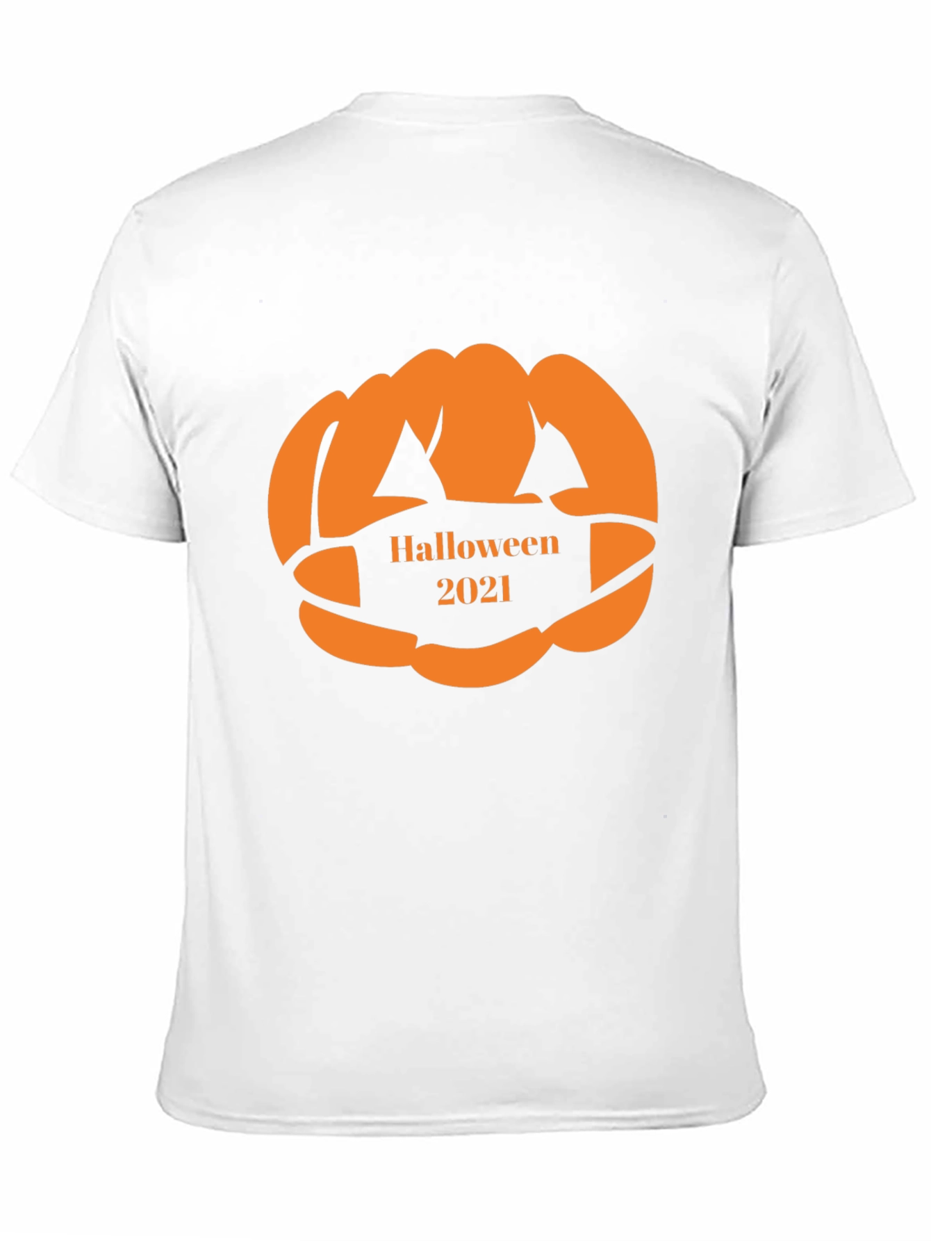 Halloween 2021 Pumpkin Face Mask T-Shirt