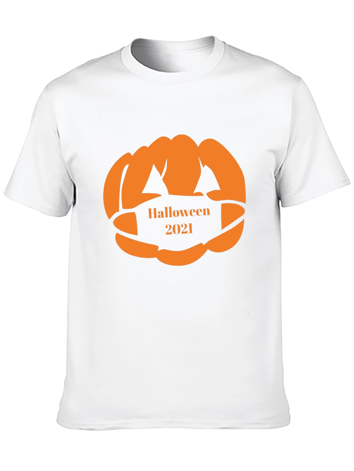 Halloween 2021 Pumpkin Face Mask T-Shirt
