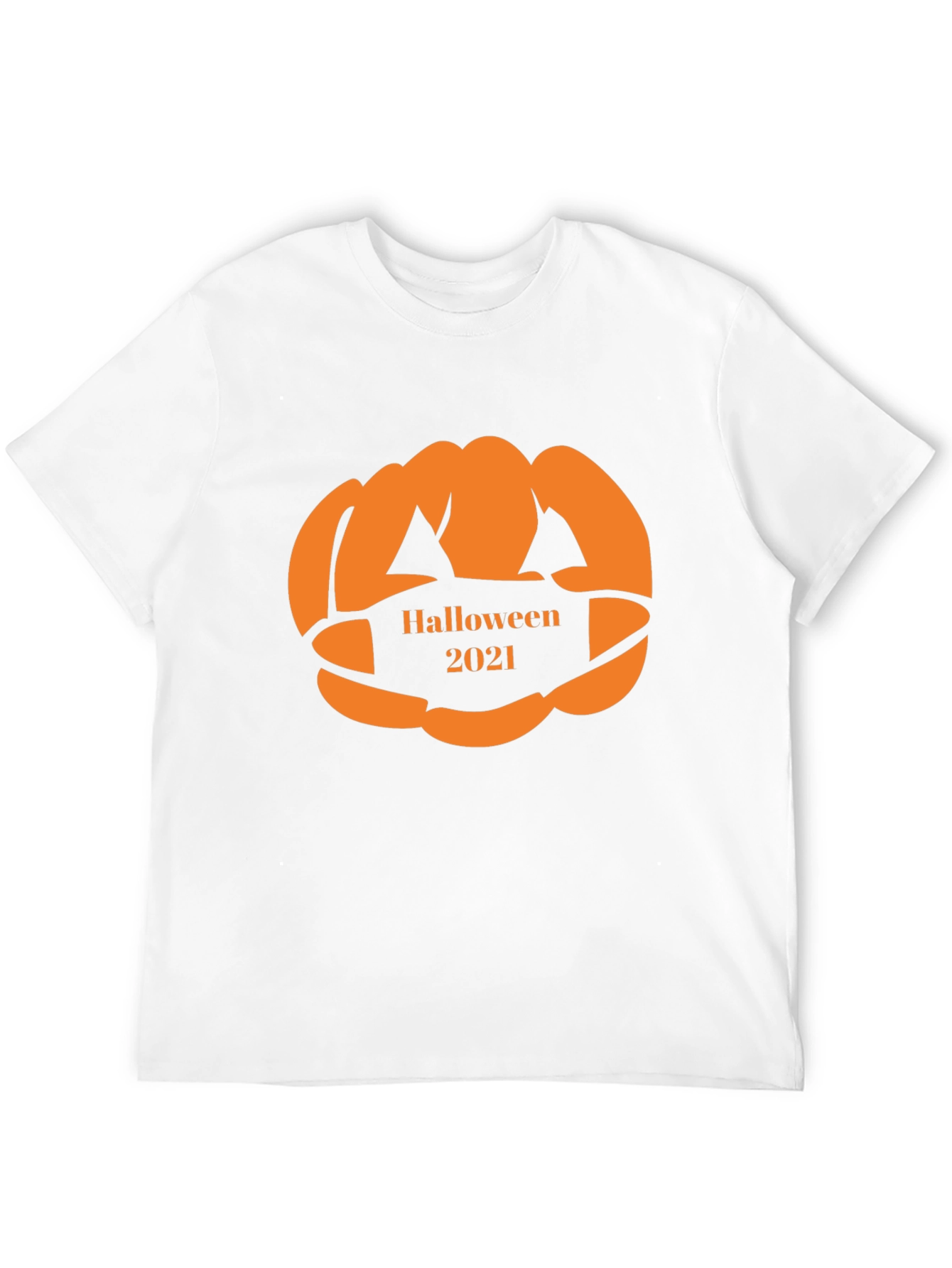 Halloween 2021 Pumpkin Face Mask T-Shirt