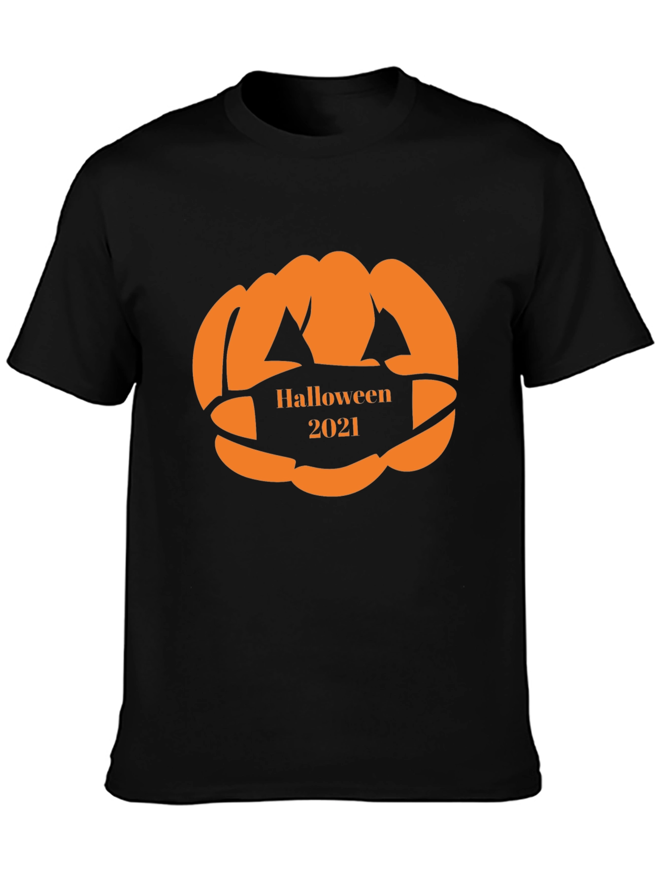 Halloween 2021 Pumpkin Face Mask T-Shirt