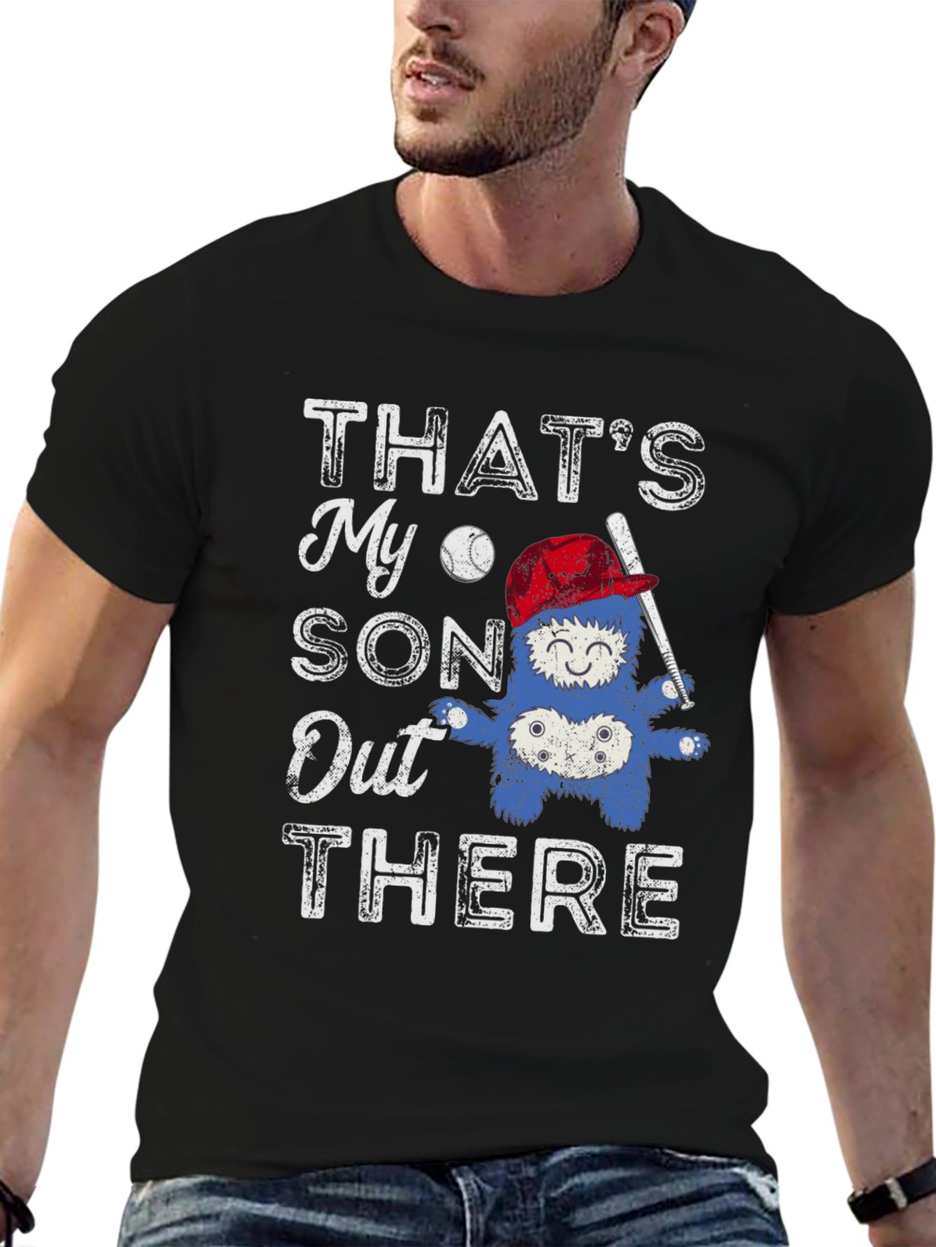 Thats My Son Out There Baseball Graphic Tee