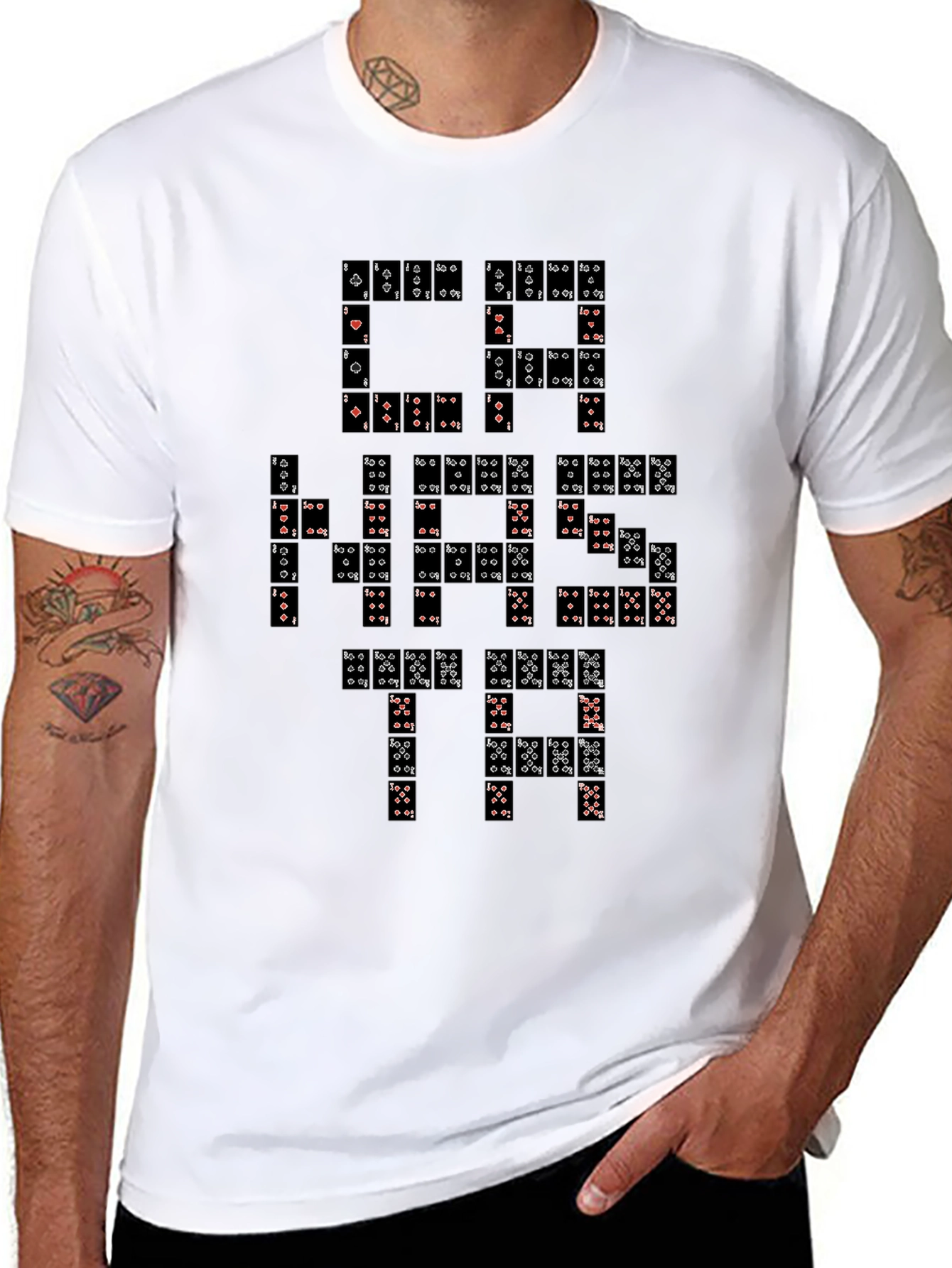Cardistry Graphic T-Shirt - Black