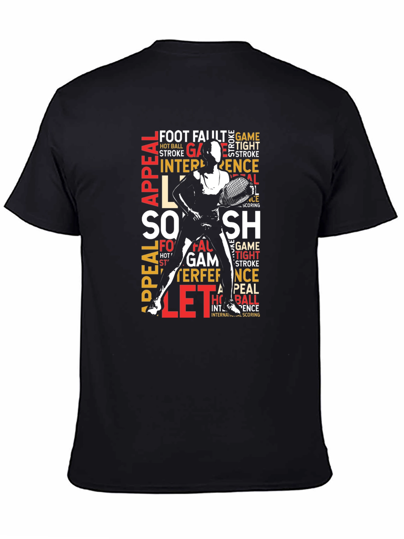 Tennis Word Art Graphic T-Shirt