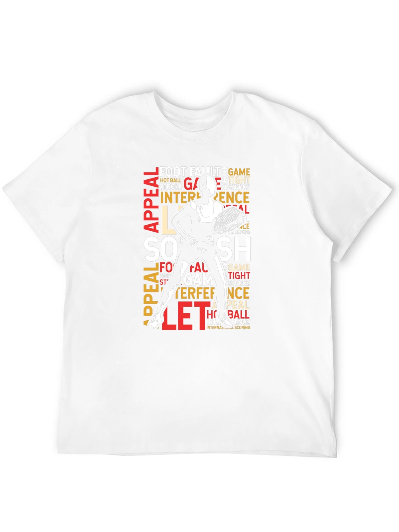 Tennis Word Art Graphic T-Shirt