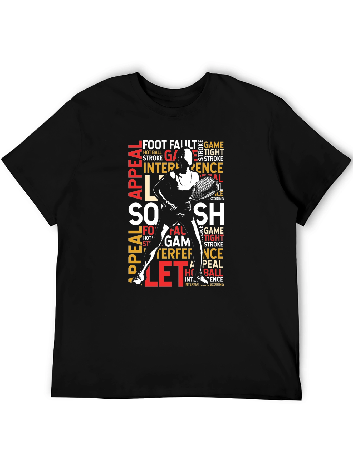 Tennis Word Art Graphic T-Shirt