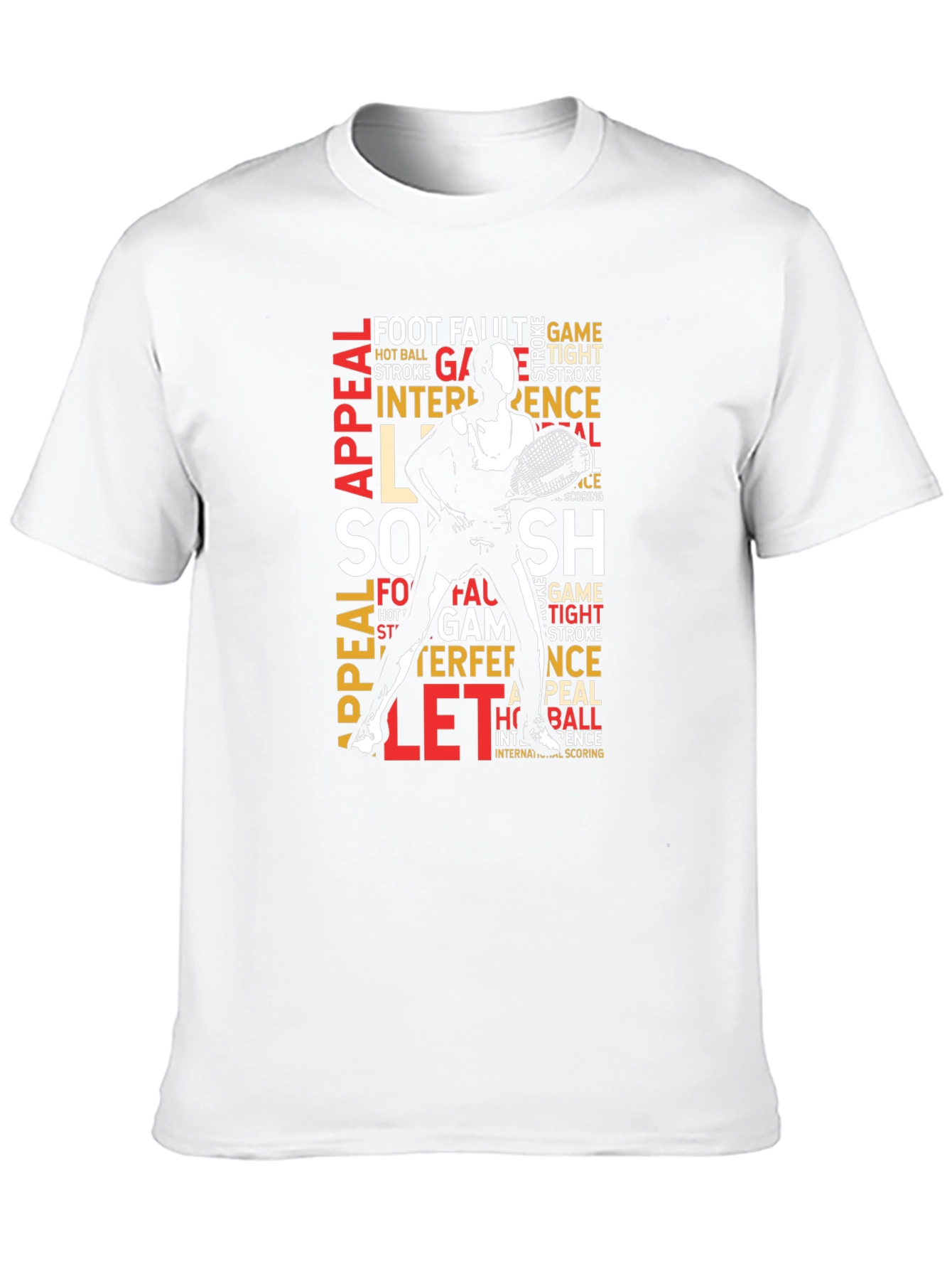 Tennis Word Art Graphic T-Shirt