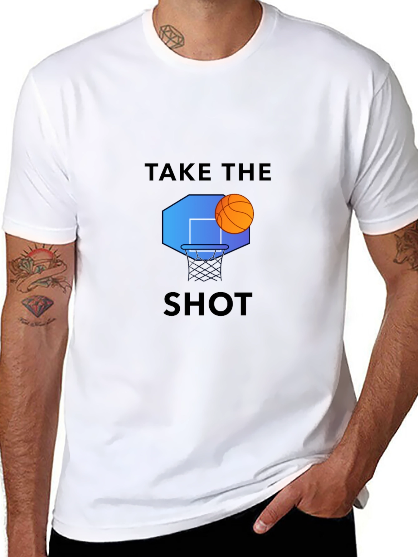 Take the Shot Black Graphic Tee