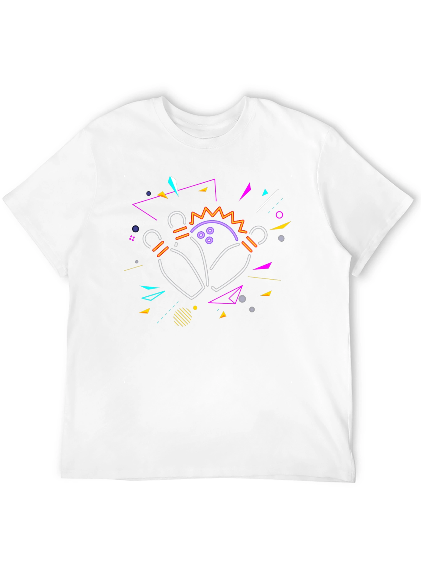 Retro Bowling Strike T-Shirt - Black