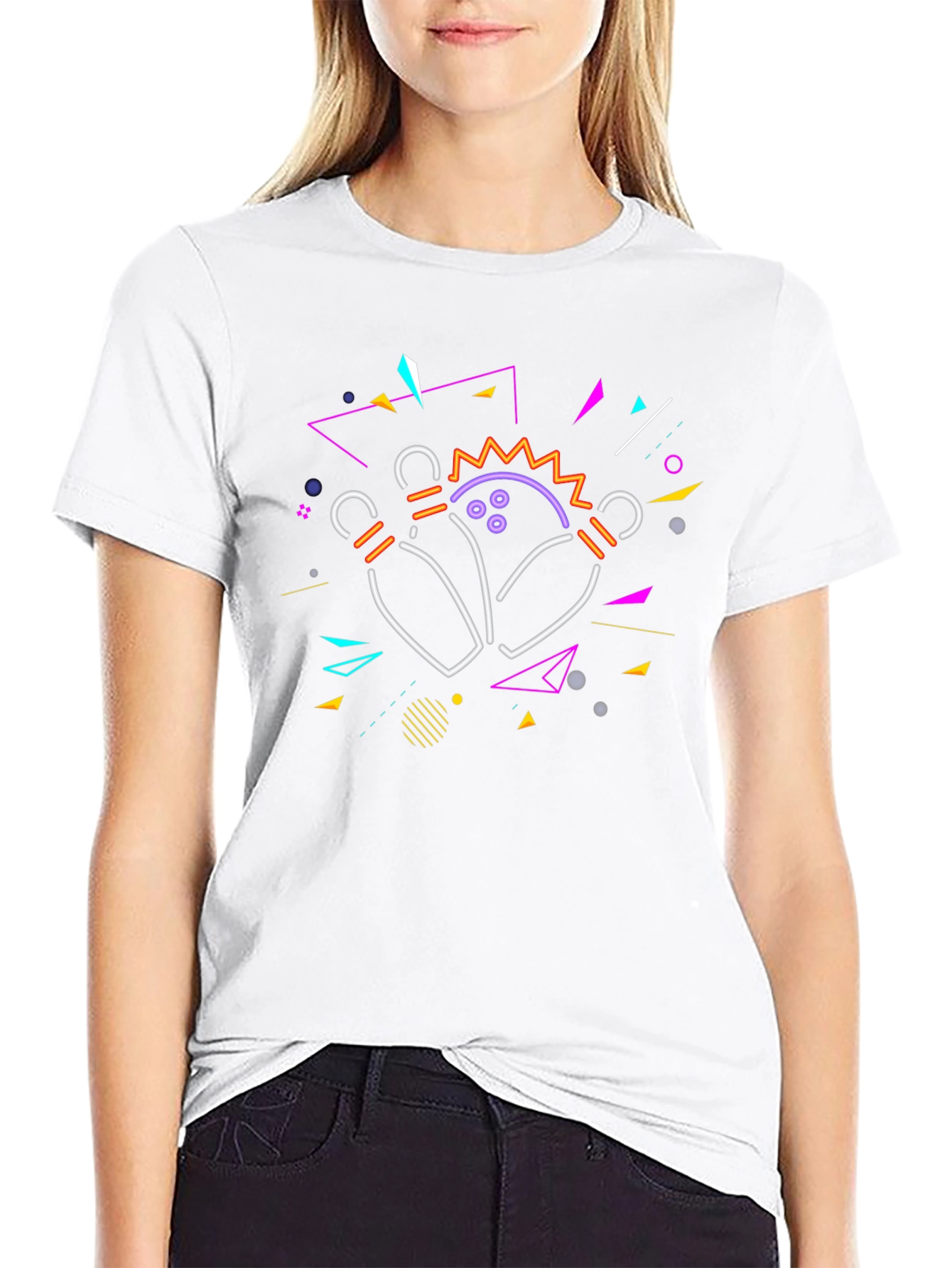 Retro Bowling Strike T-Shirt - Black