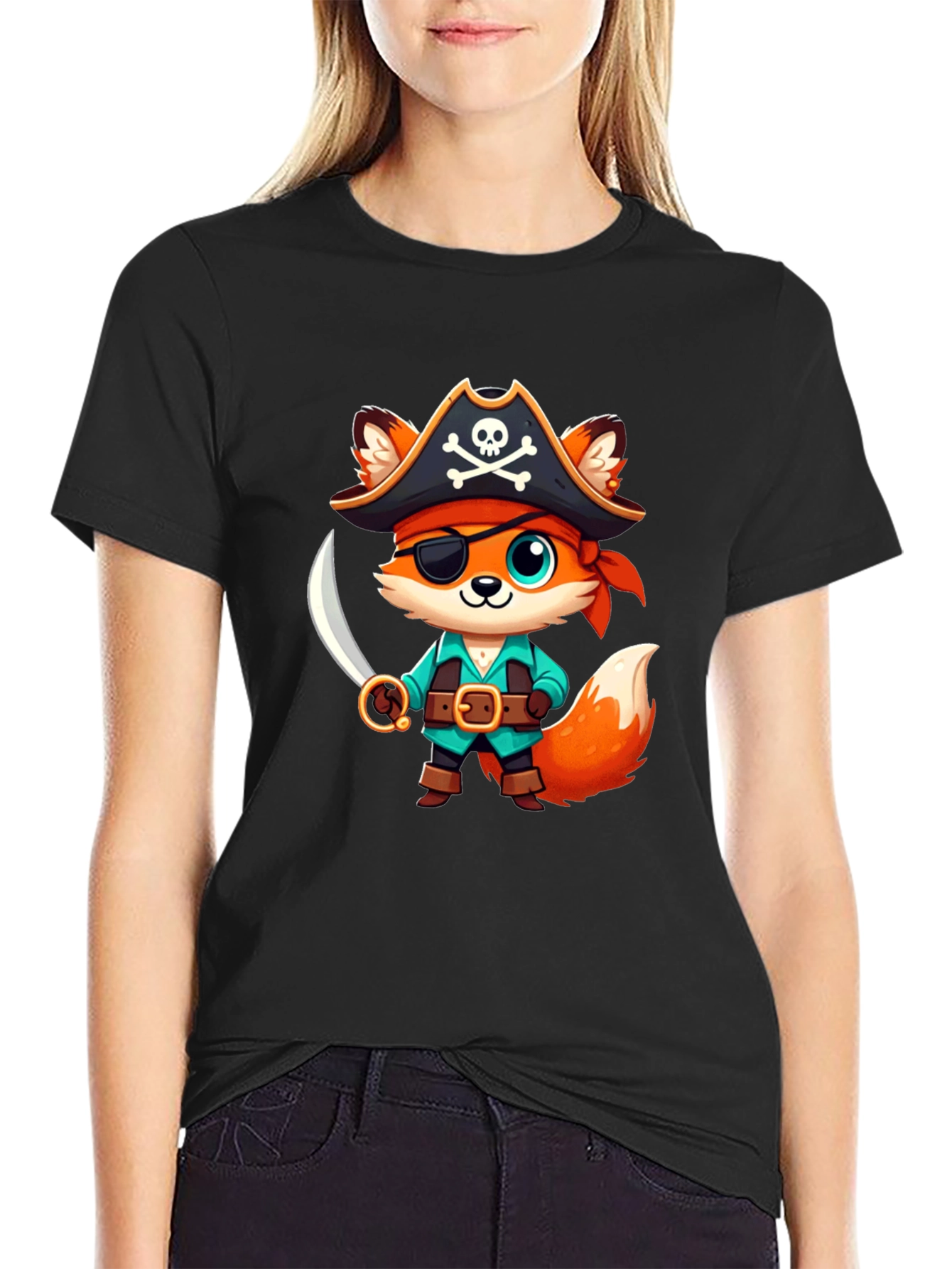 Cute Pirate Fox T-Shirt