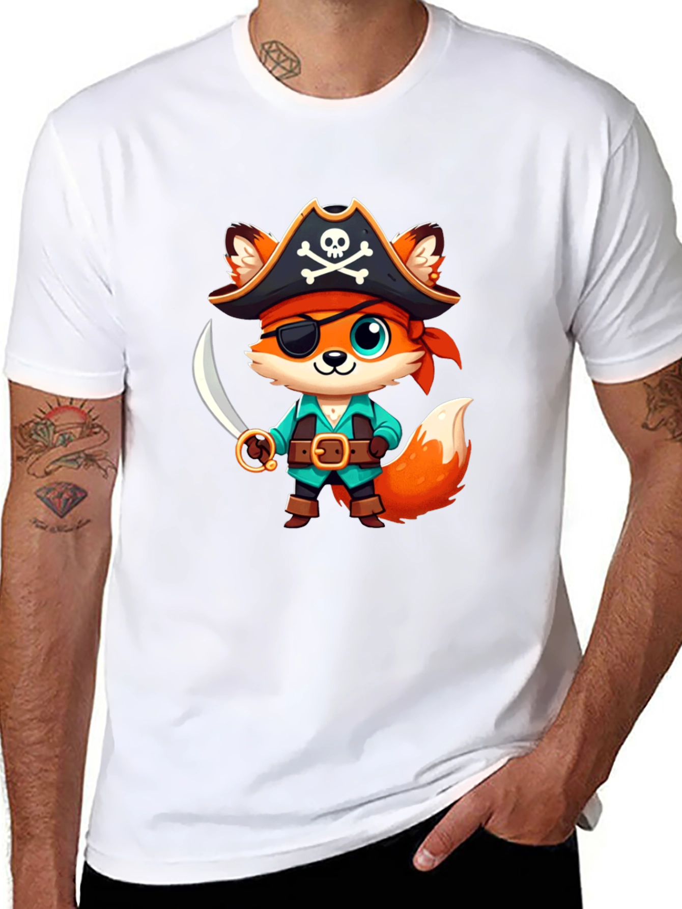 Cute Pirate Fox T-Shirt