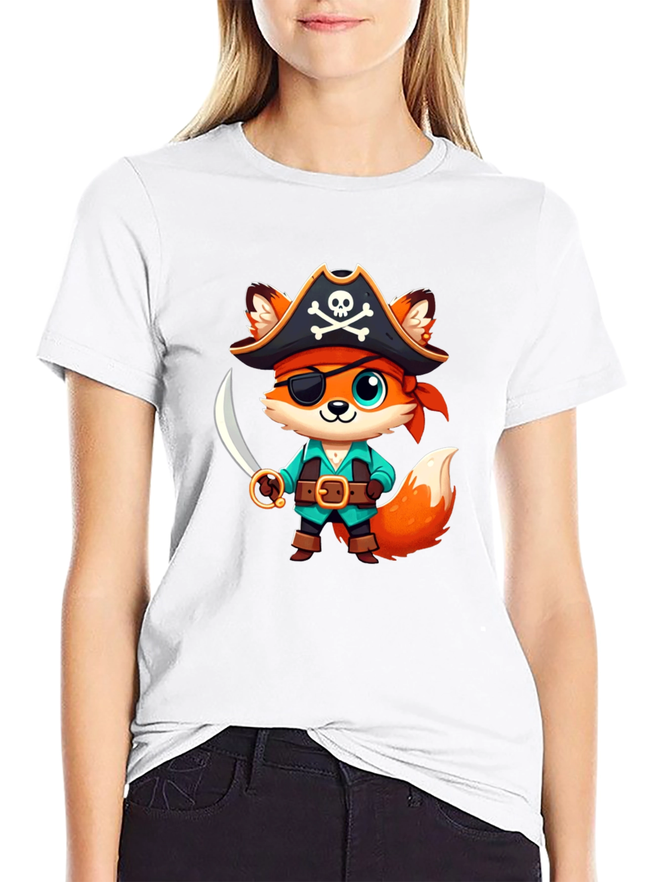 Cute Pirate Fox T-Shirt