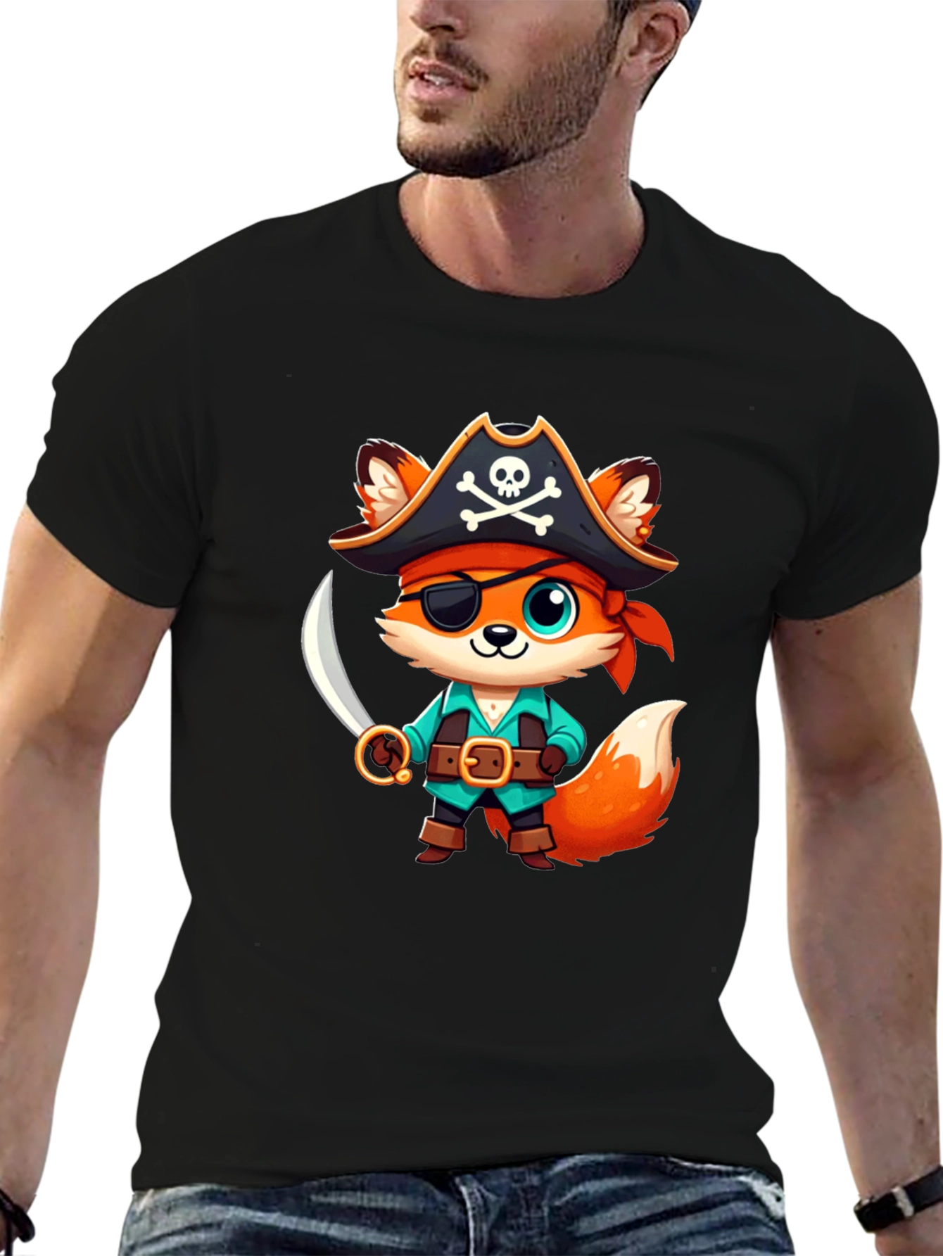 Cute Pirate Fox T-Shirt