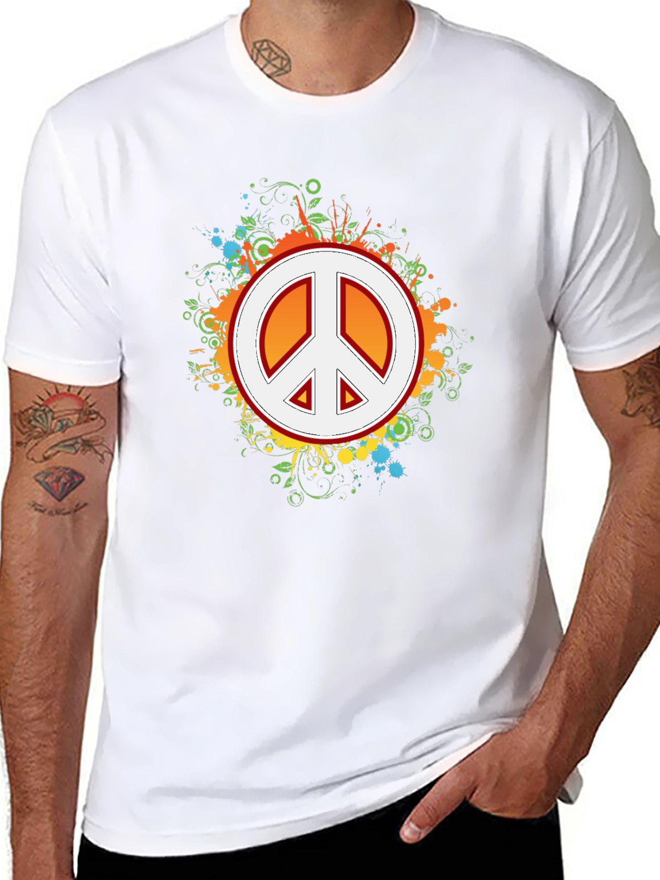 Peace Sign T-Shirt - Retro Graphic Tee