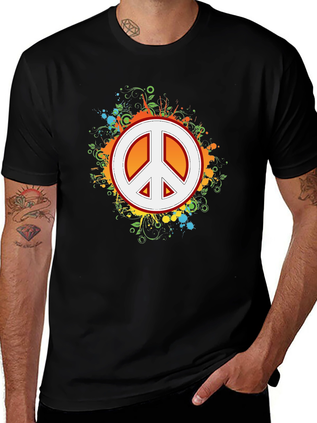 Peace Sign T-Shirt - Retro Graphic Tee
