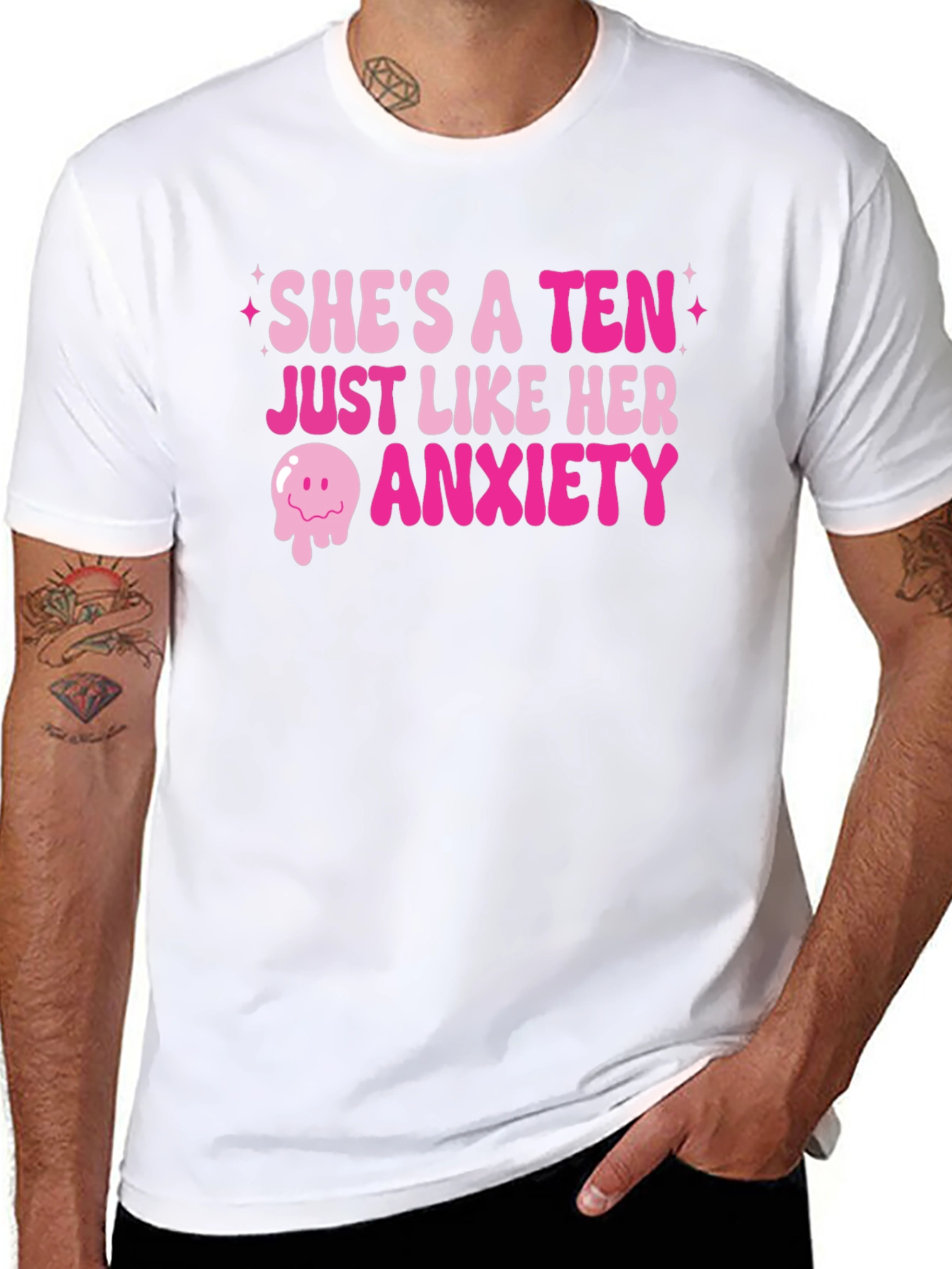 Shes a Ten Anxiety Graphic T-Shirt