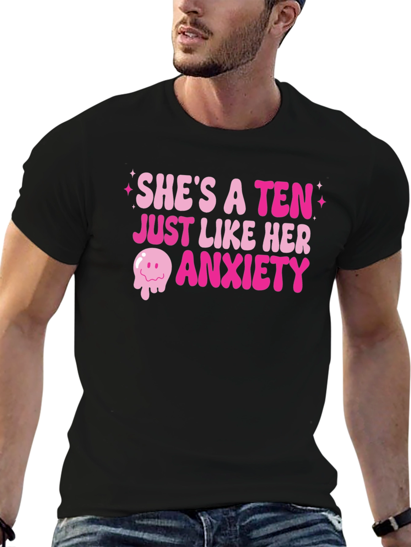 Shes a Ten Anxiety Graphic T-Shirt