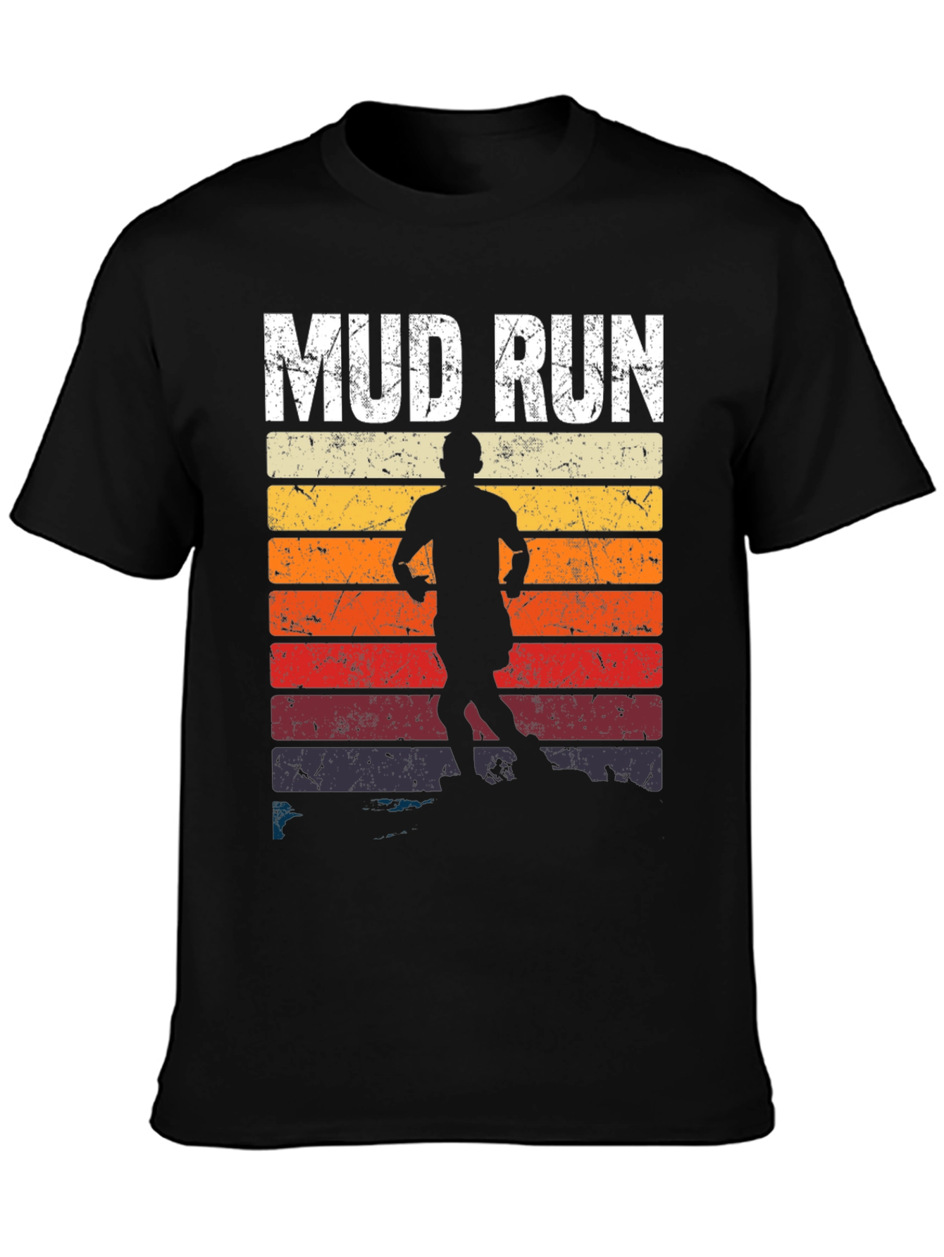 Mud Run Retro Graphic T-Shirt - Mens