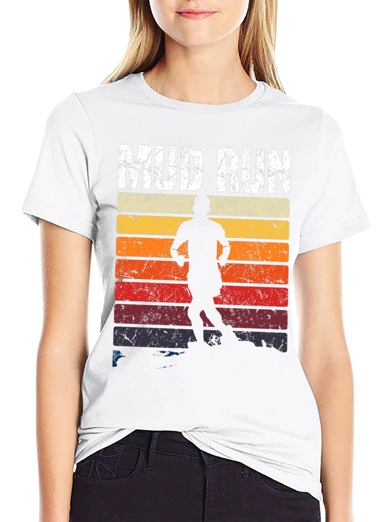 Mud Run Retro Graphic T-Shirt - Mens