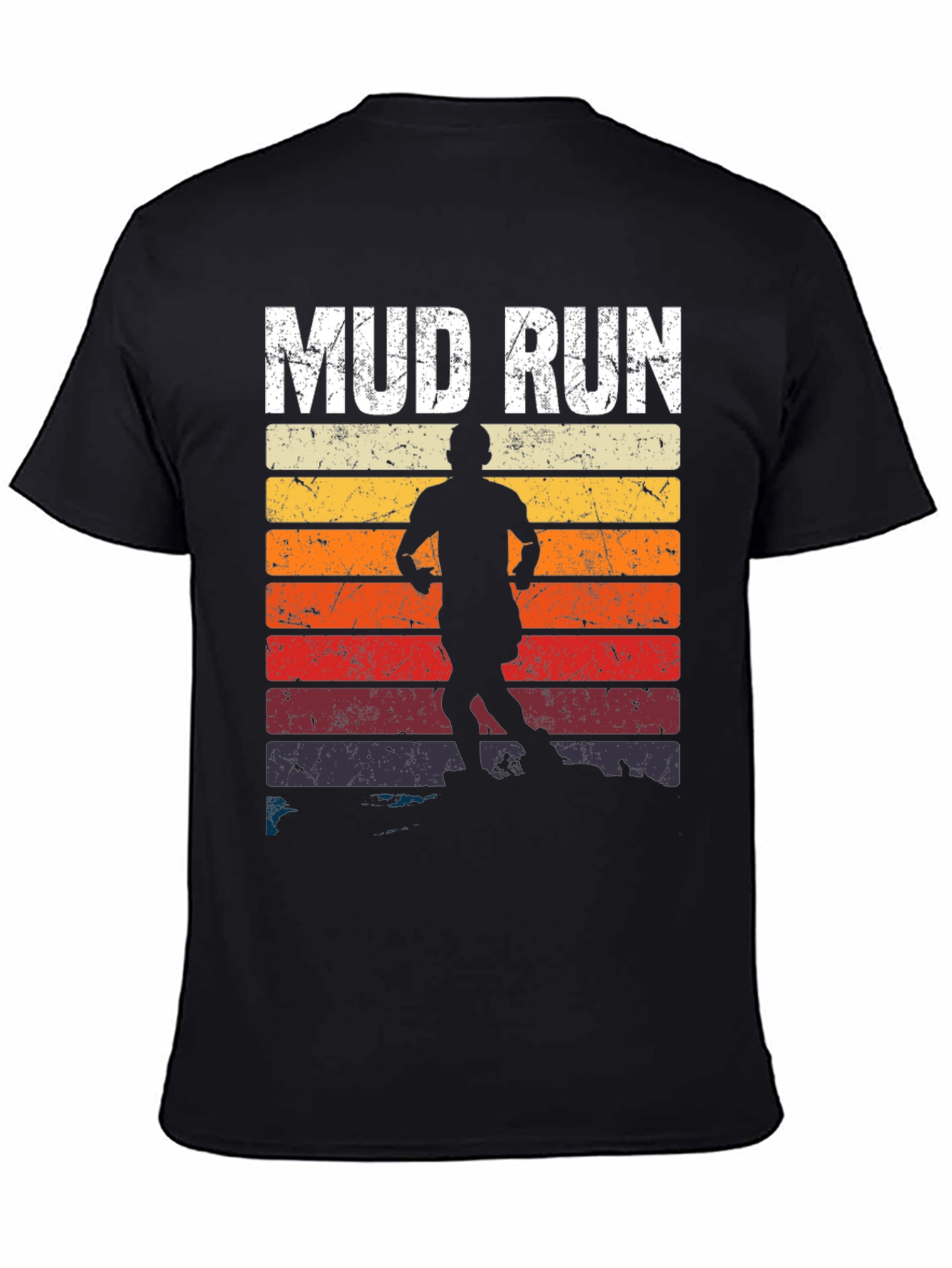 Mud Run Retro Graphic T-Shirt - Mens