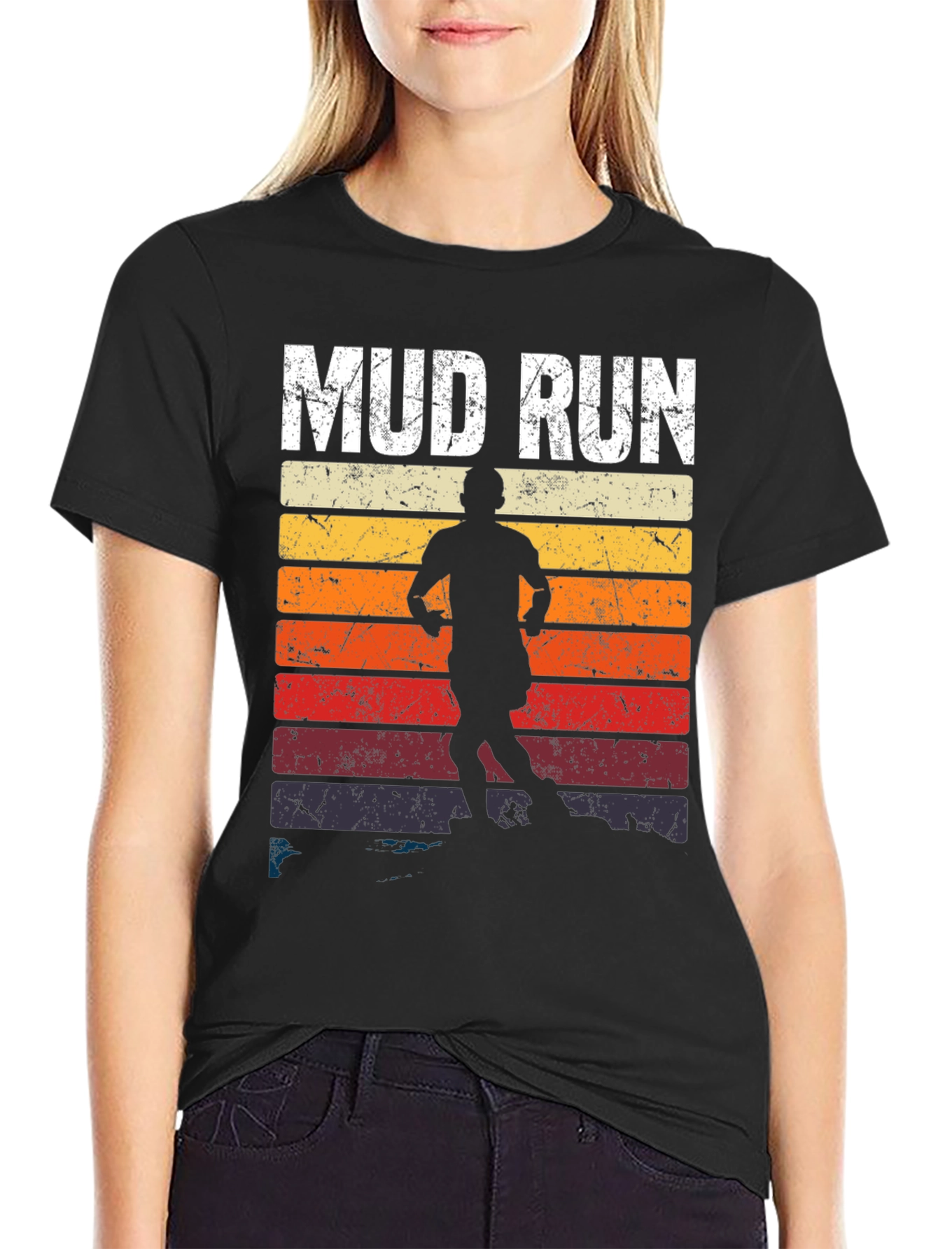 Mud Run Retro Graphic T-Shirt - Mens