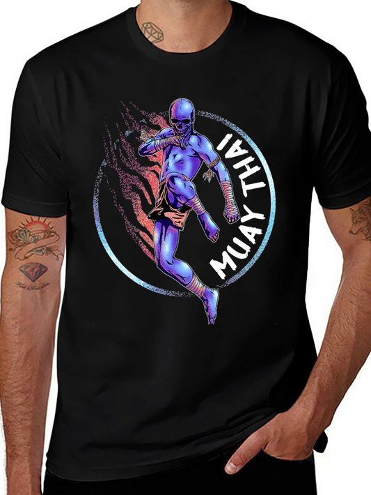 Muay Thai Skull Kick T-Shirt - Graphic Tee