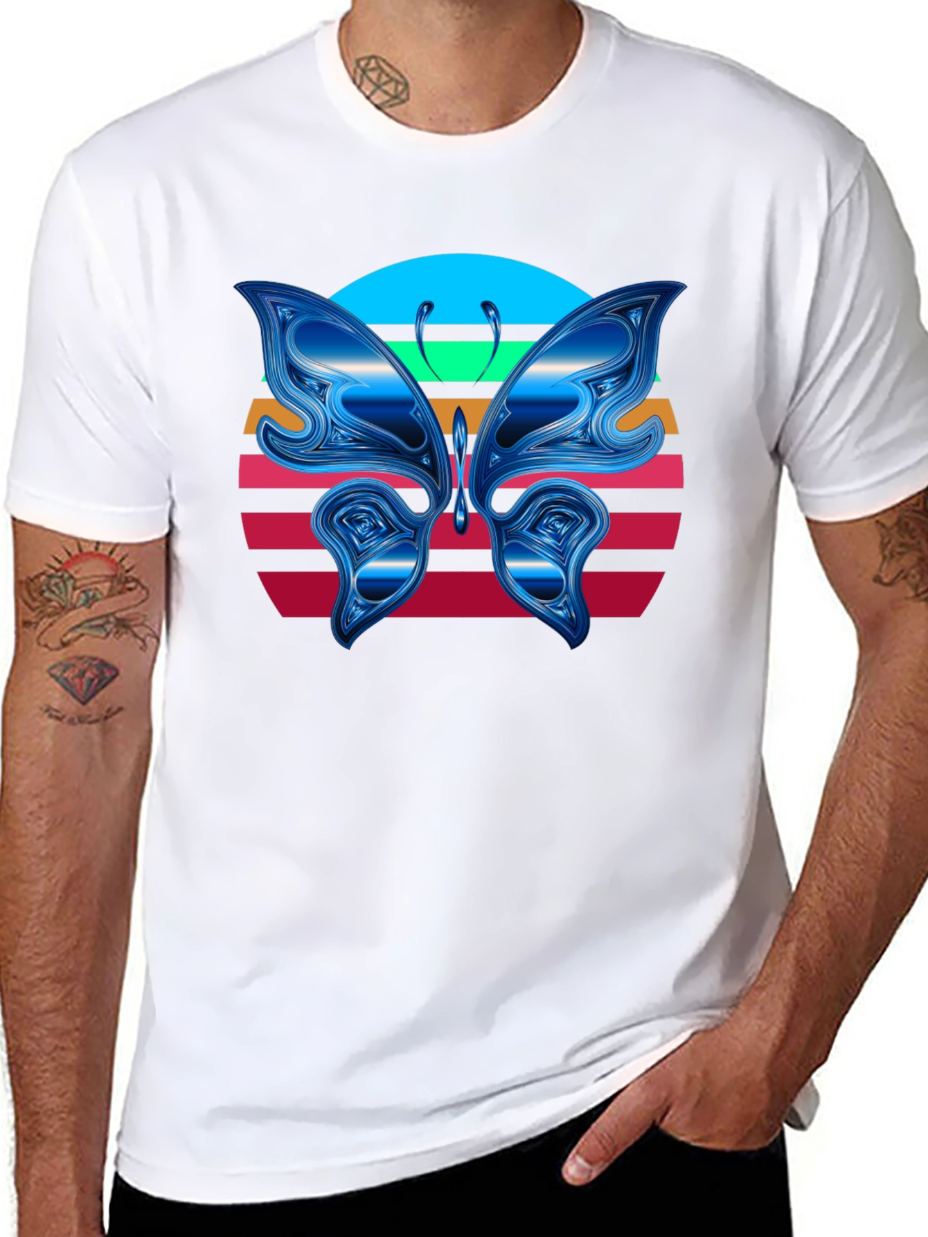 Butterfly Sunset Graphic Tee