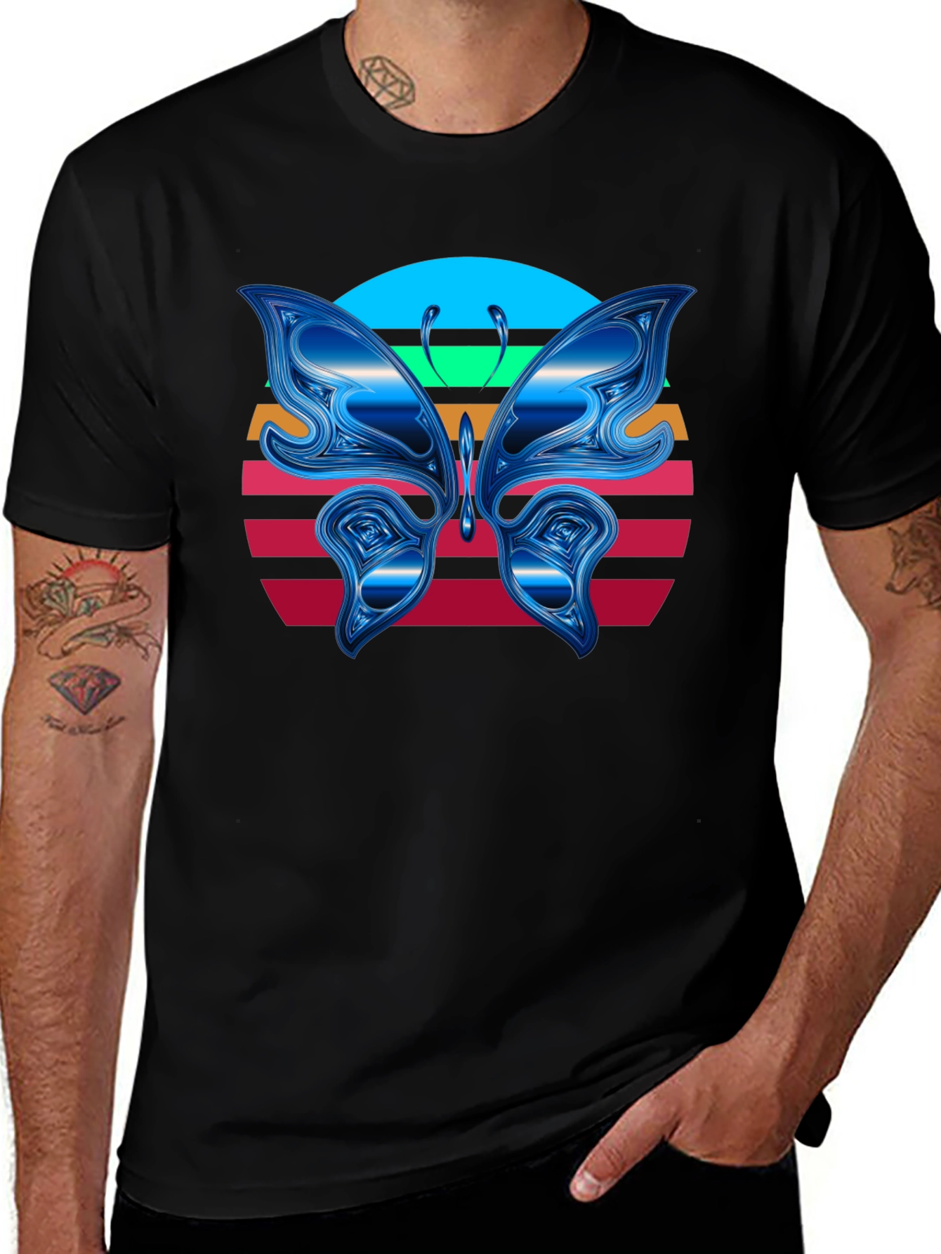 Butterfly Sunset Graphic Tee