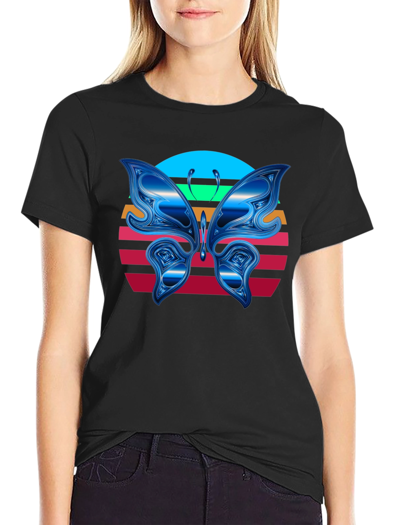 Butterfly Sunset Graphic Tee